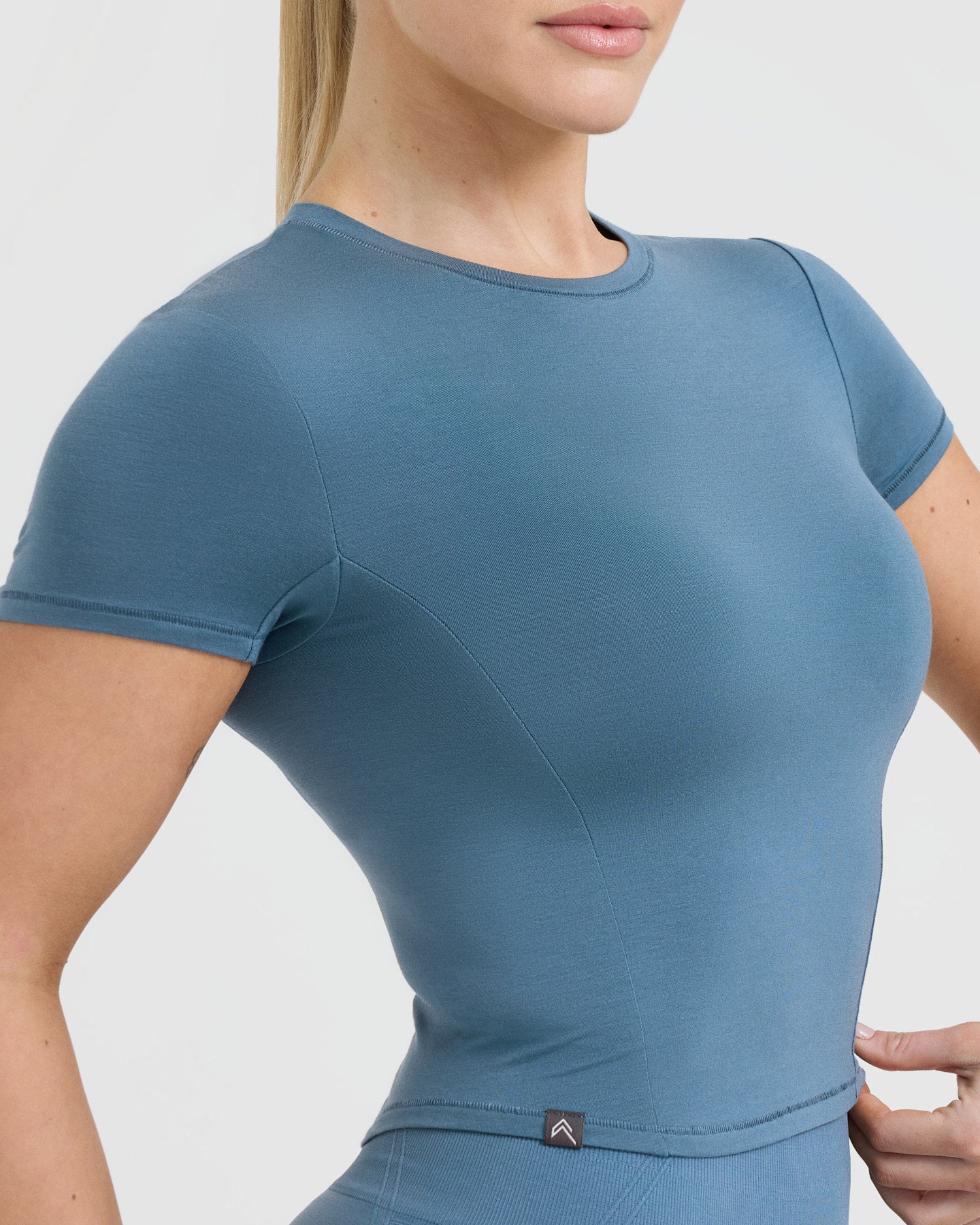Mellow Soft Mid Short Sleeve T-Shirt | Moonstone Blue - Image 4