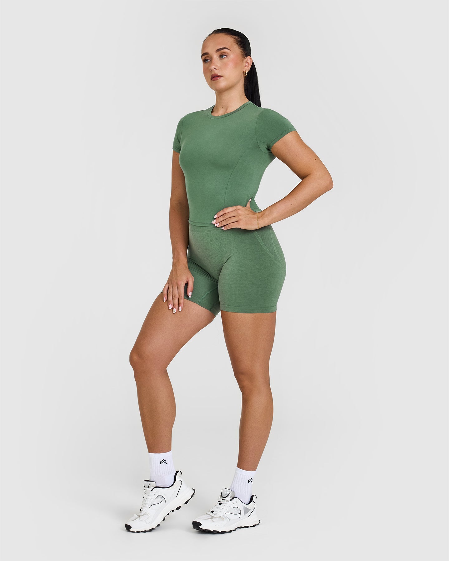 Mellow Soft Mid Short Sleeve T-Shirt | Forest Green - Image 3