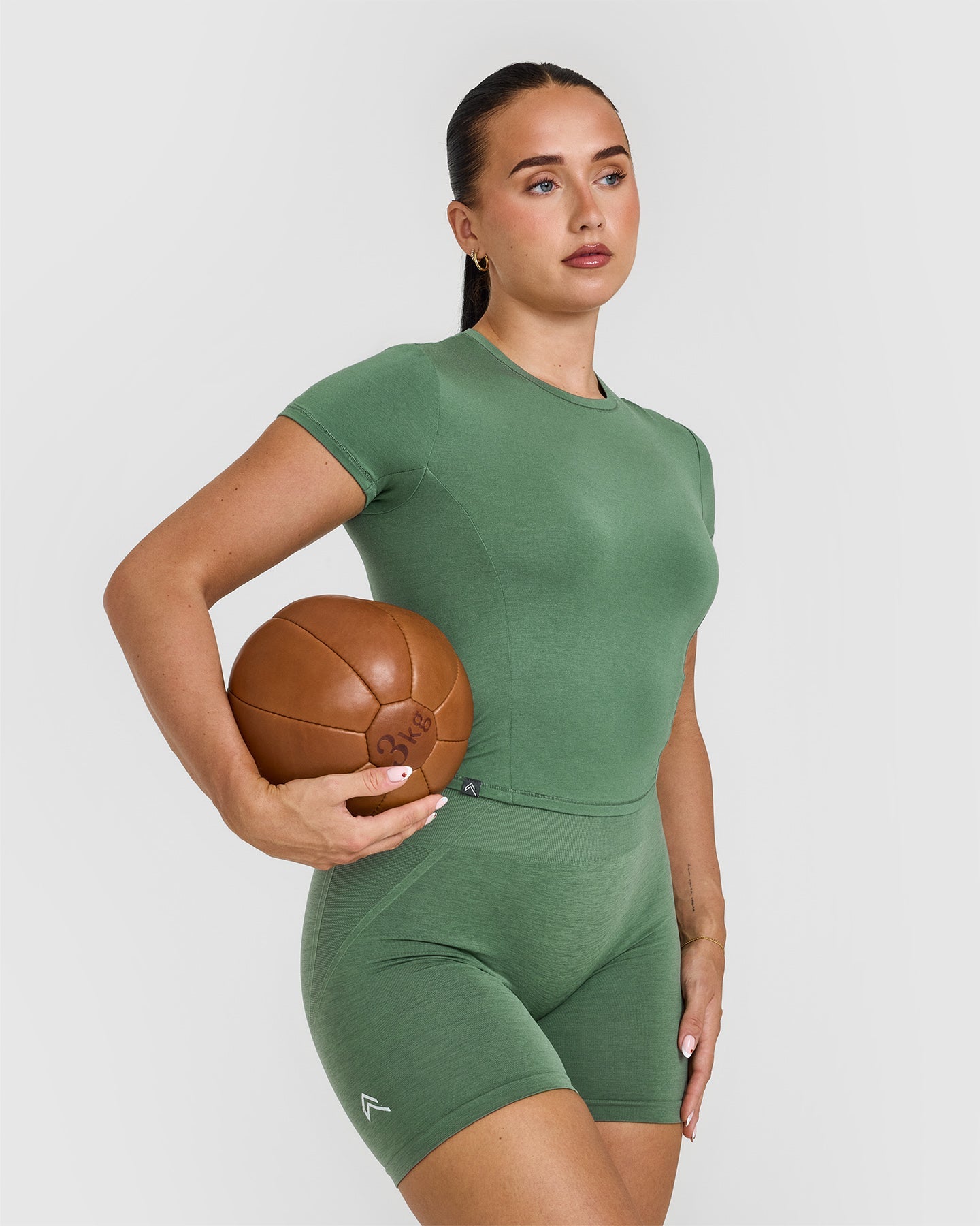 Mellow Soft Mid Short Sleeve T-Shirt | Forest Green - Image 6