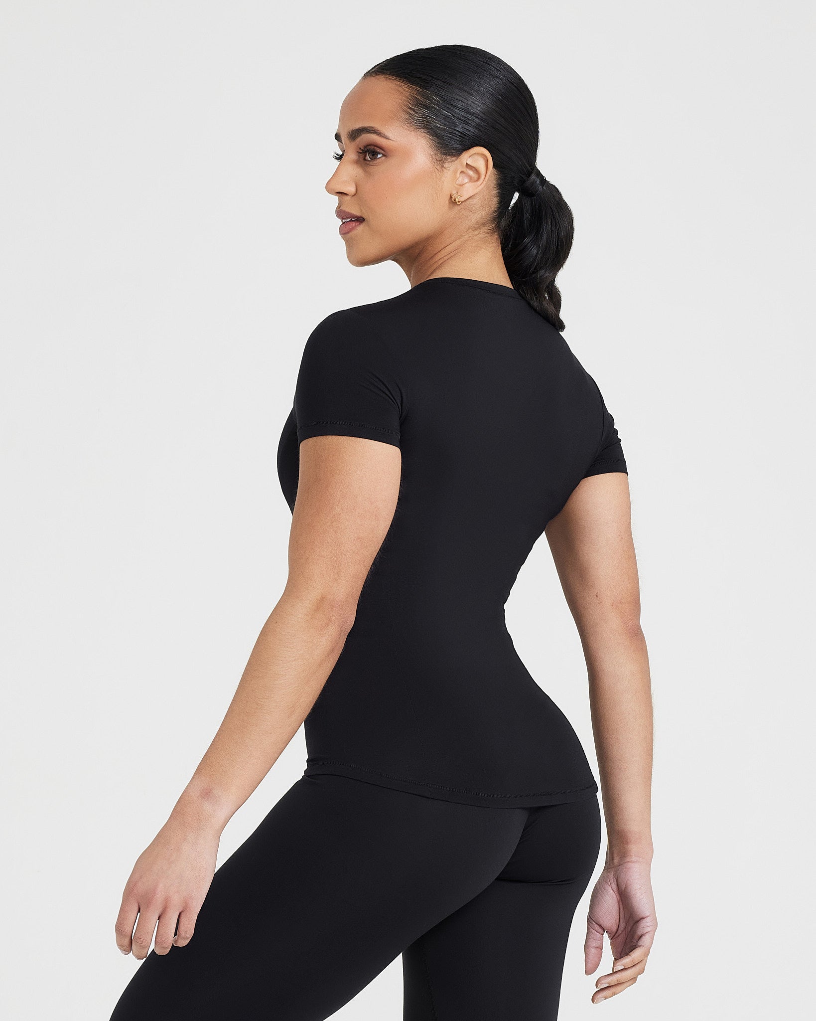 Alternative view of Mellow Soft Short Sleeve T-Shirt | Black