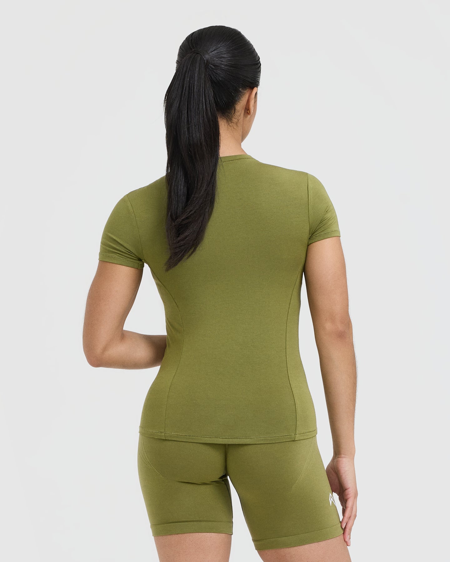 Mellow Soft Short Sleeve T-Shirt | Olive Green - Image 2