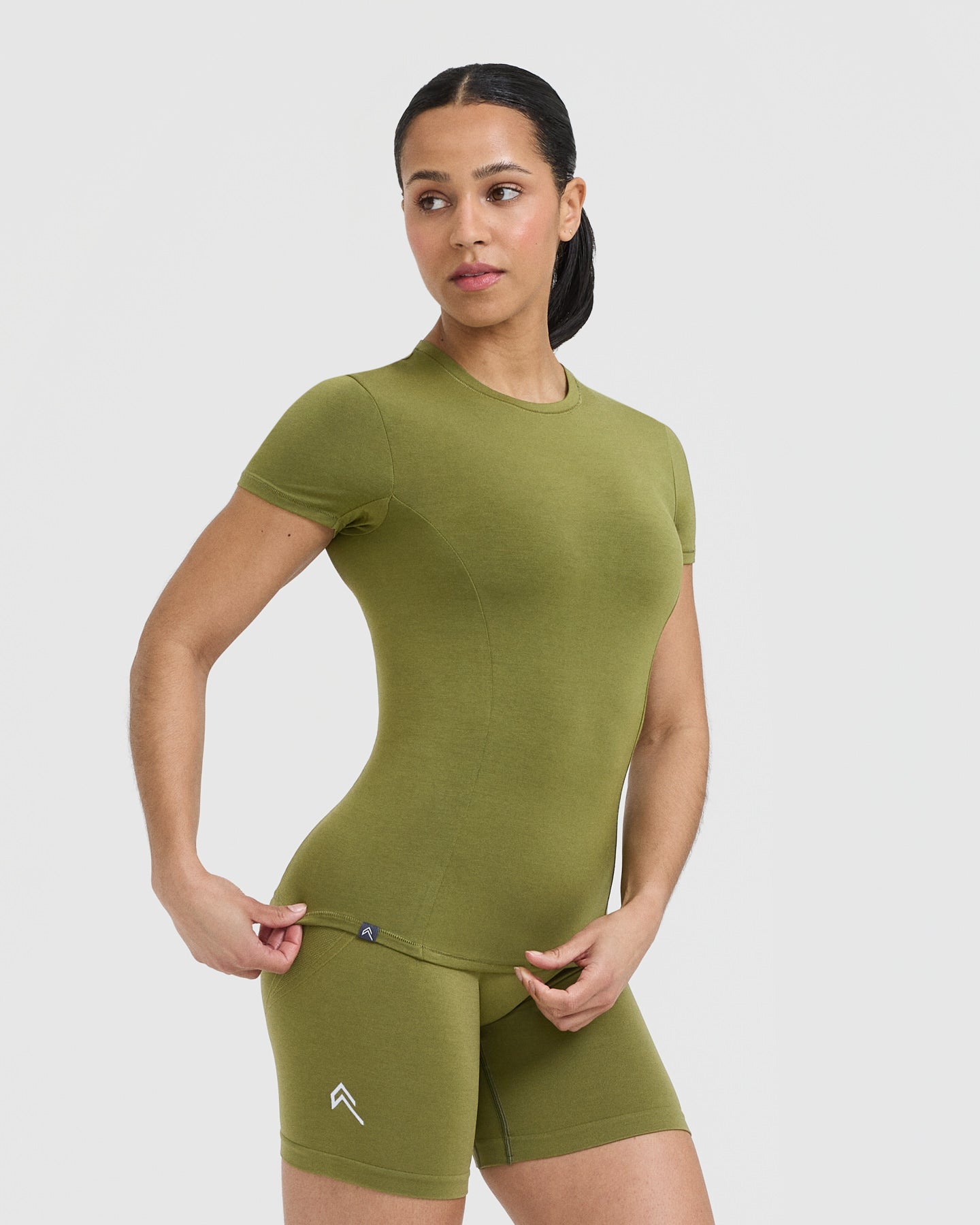 Mellow Soft Short Sleeve T-Shirt | Olive Green - Image 3