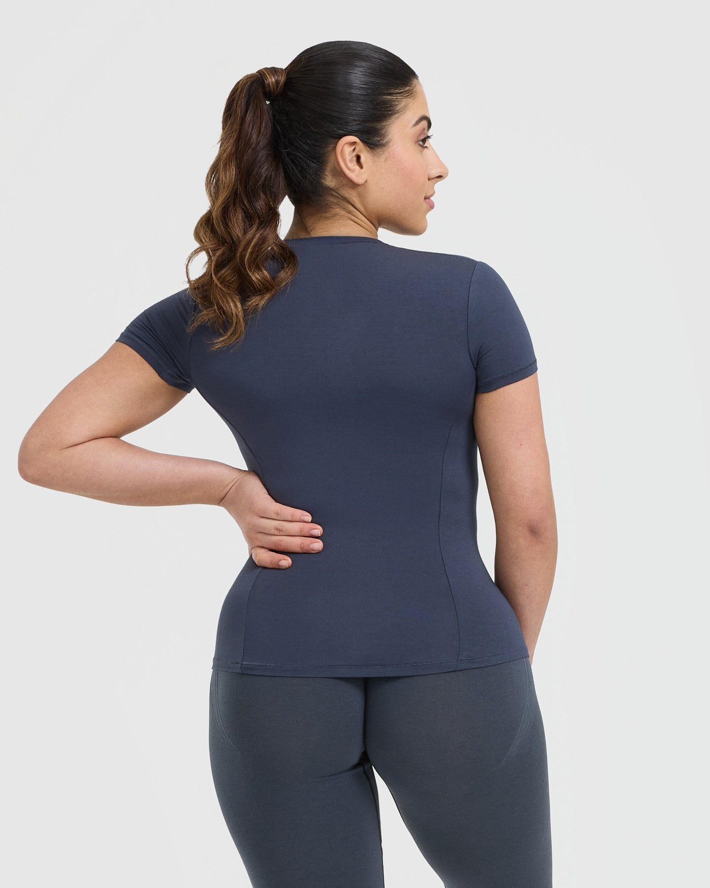 Alternative view of Mellow Soft Short Sleeve T-Shirt | True Blue