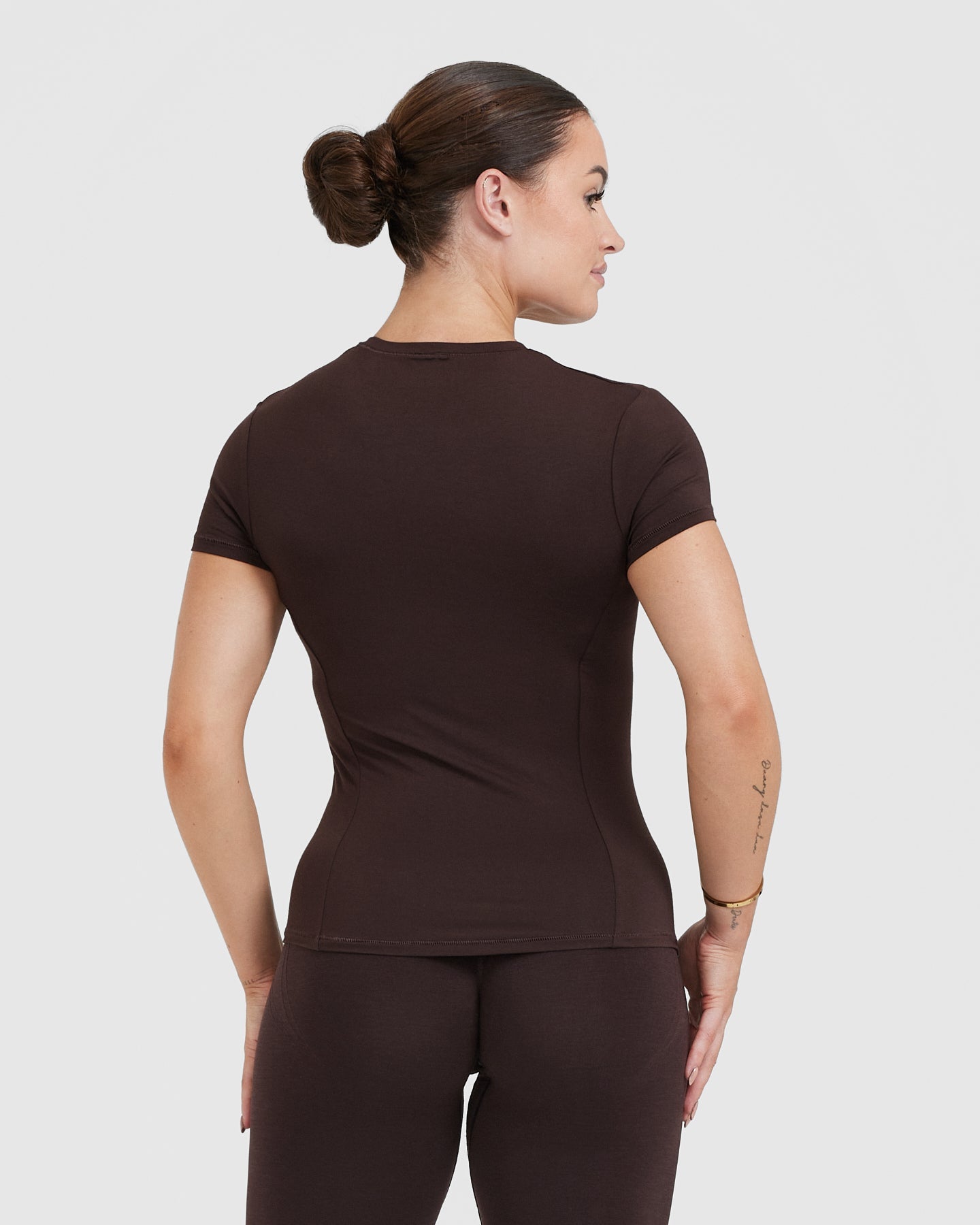 Mellow Soft Short Sleeve T-Shirt | 70% Cocoa - Image 2