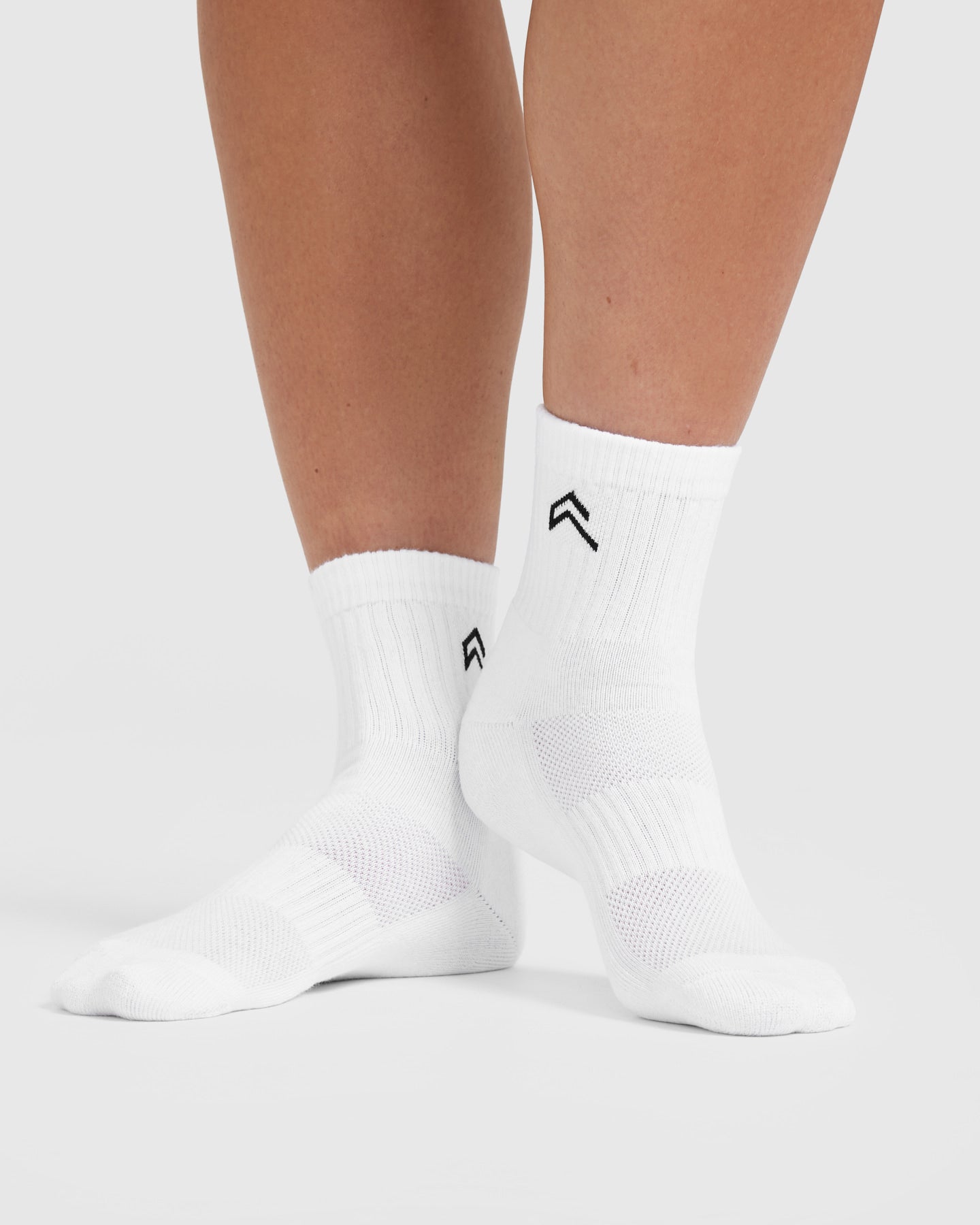 Alternative view of Mid Crew Socks 3 Pack | Grey/White/Black