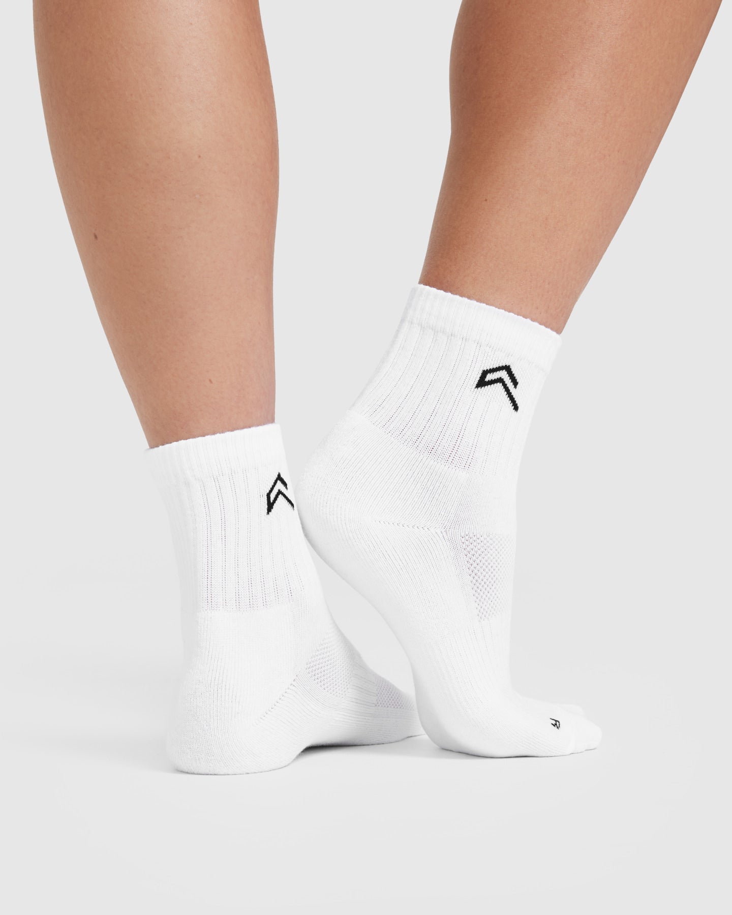 Mid Crew Socks 3 Pack | Grey/White/Black - Image 3