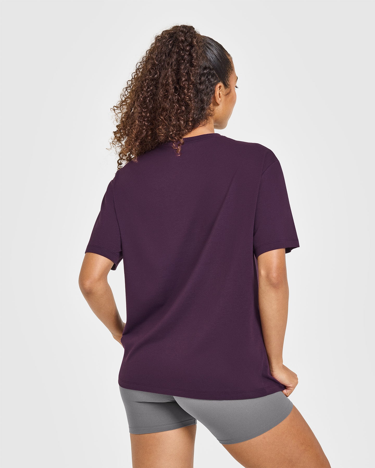 Classic Oversized Lightweight T-Shirt | Blackberry Purple - Image 4