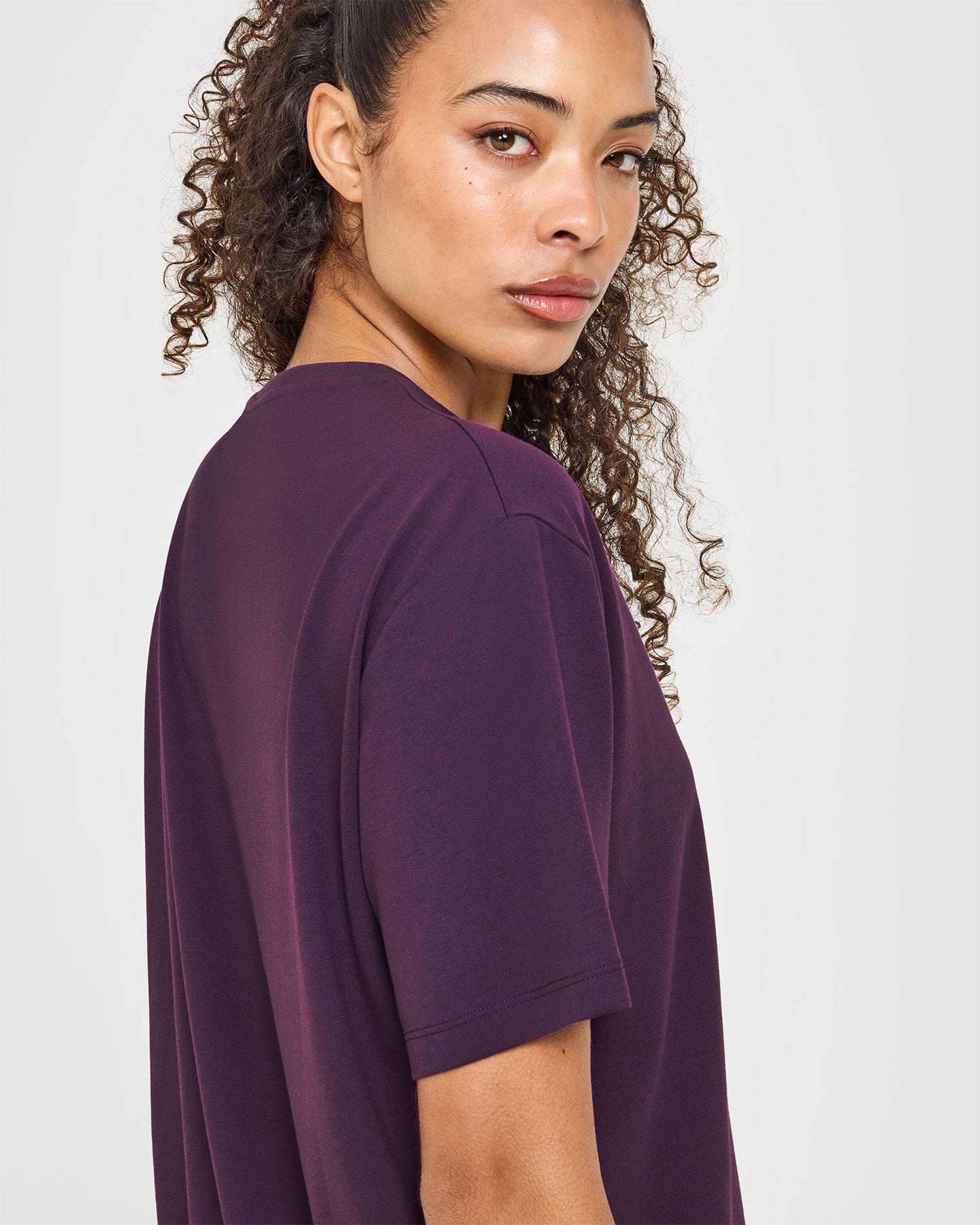 Classic Oversized Lightweight T-Shirt | Blackberry Purple - Image 5