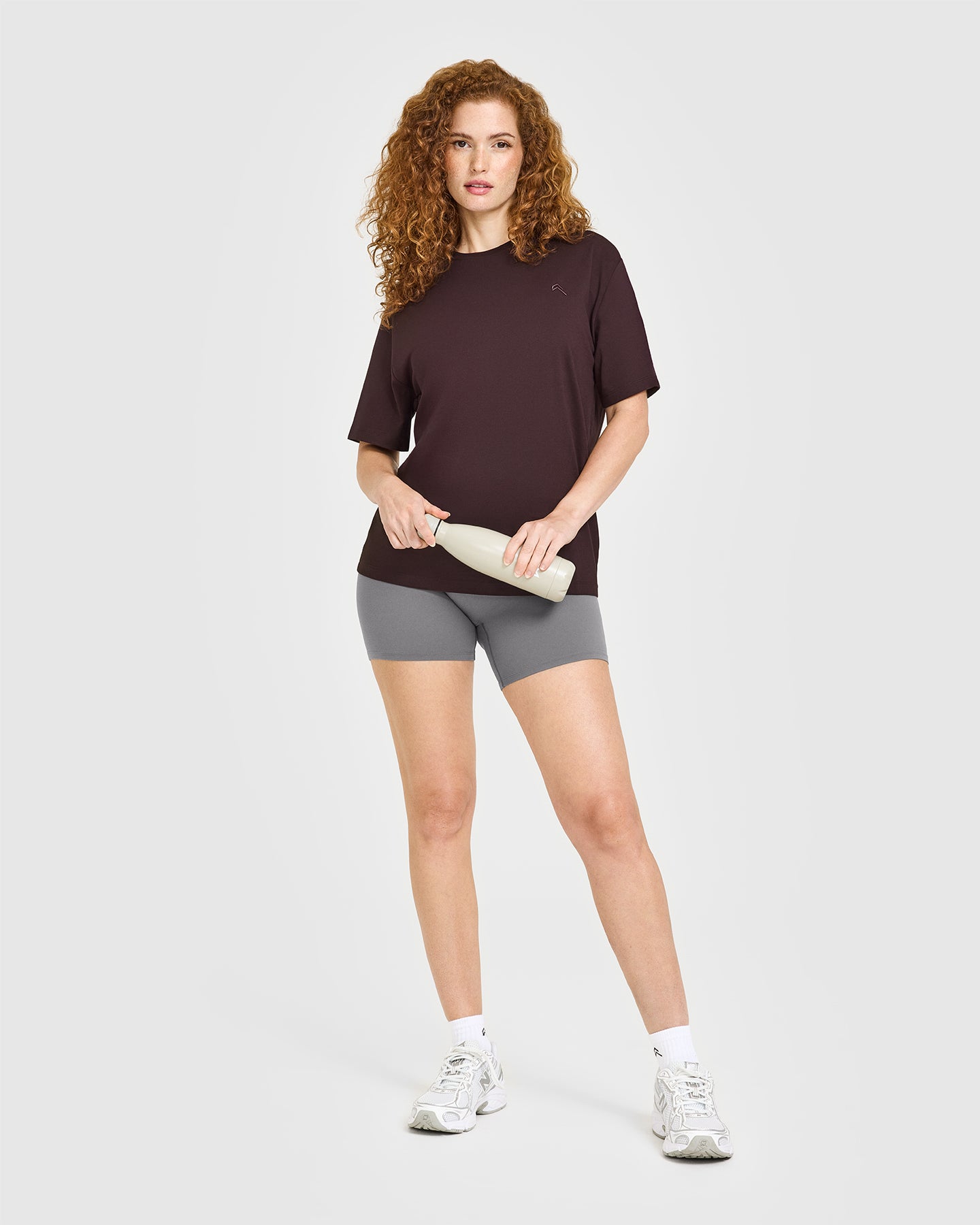 Classic Oversized Lightweight T-Shirt | Plum Brown - Image 3
