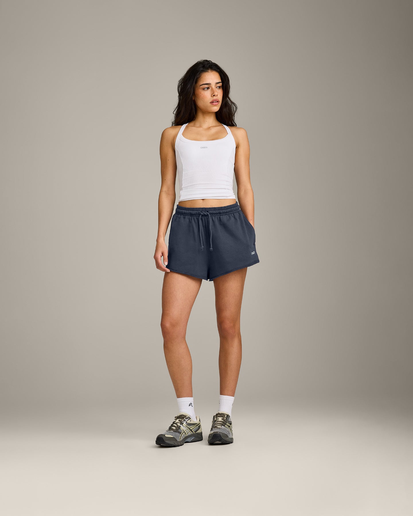 Cotton Vintage Lounge Shorts | Washed True Blue - Image 3