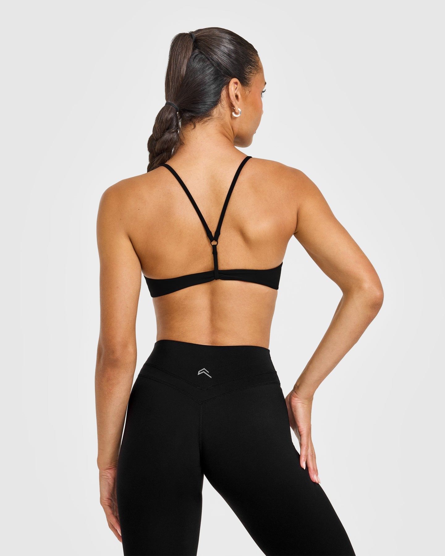 EasyLift Ultra Minimal Bralette with White Logo | Black - Image 5