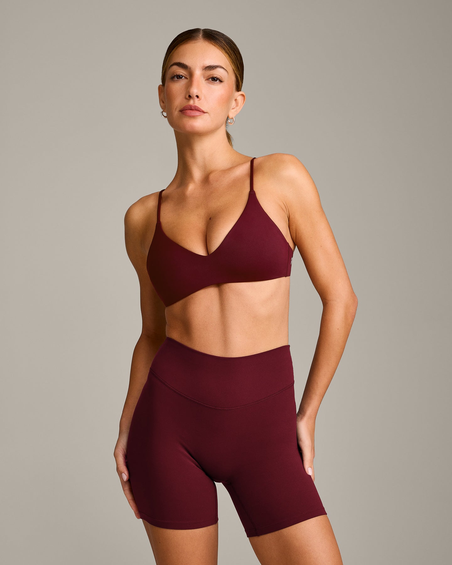 EasyLift Ultra Minimal Bralette with Grey Logo | Rosewood