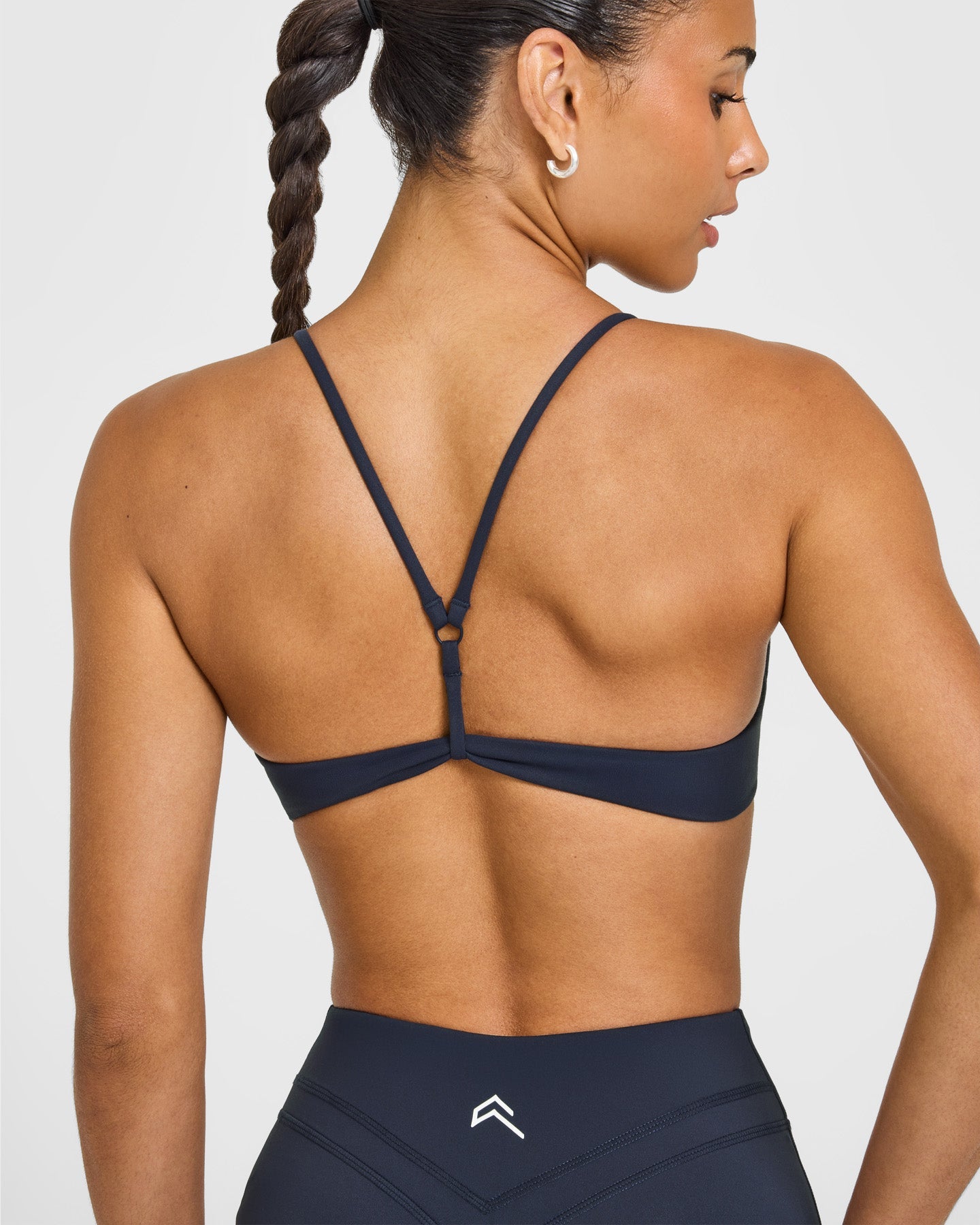 EasyLift Ultra Minimal Bralette with White Logo | True Blue - Image 4
