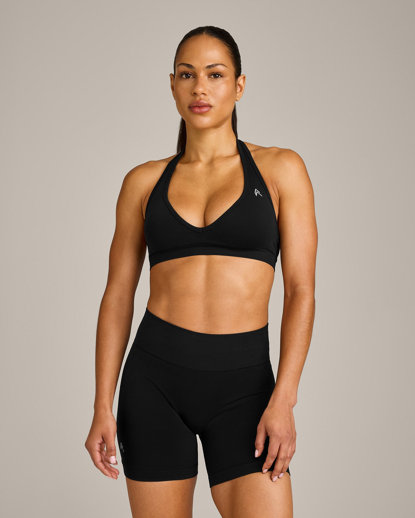 EffortlessLift Seamless Halter Neck Sports Bra New Branding | Black