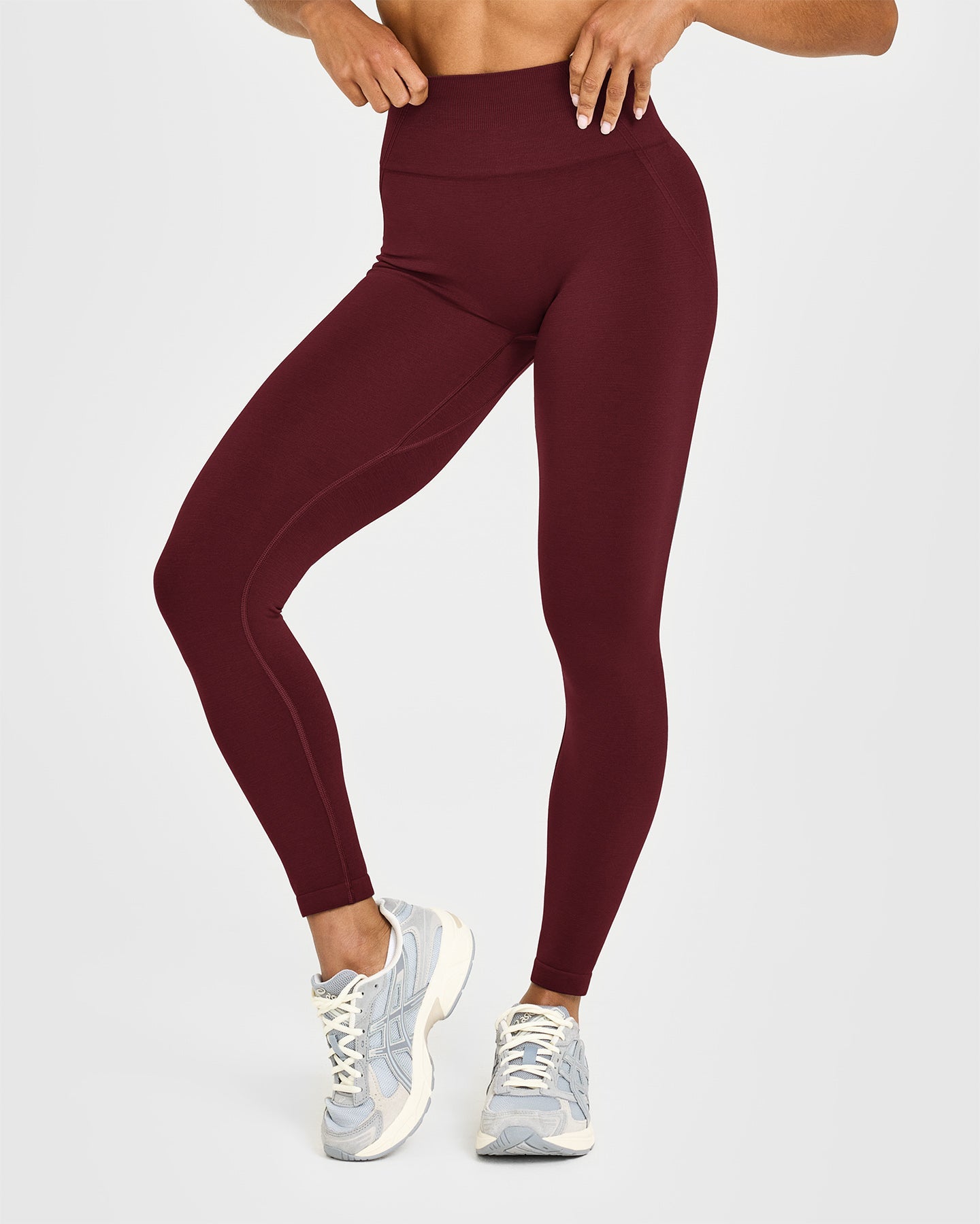 Alternative view of EffortlessLift Seamless Leggings with White Logo | Rosewood