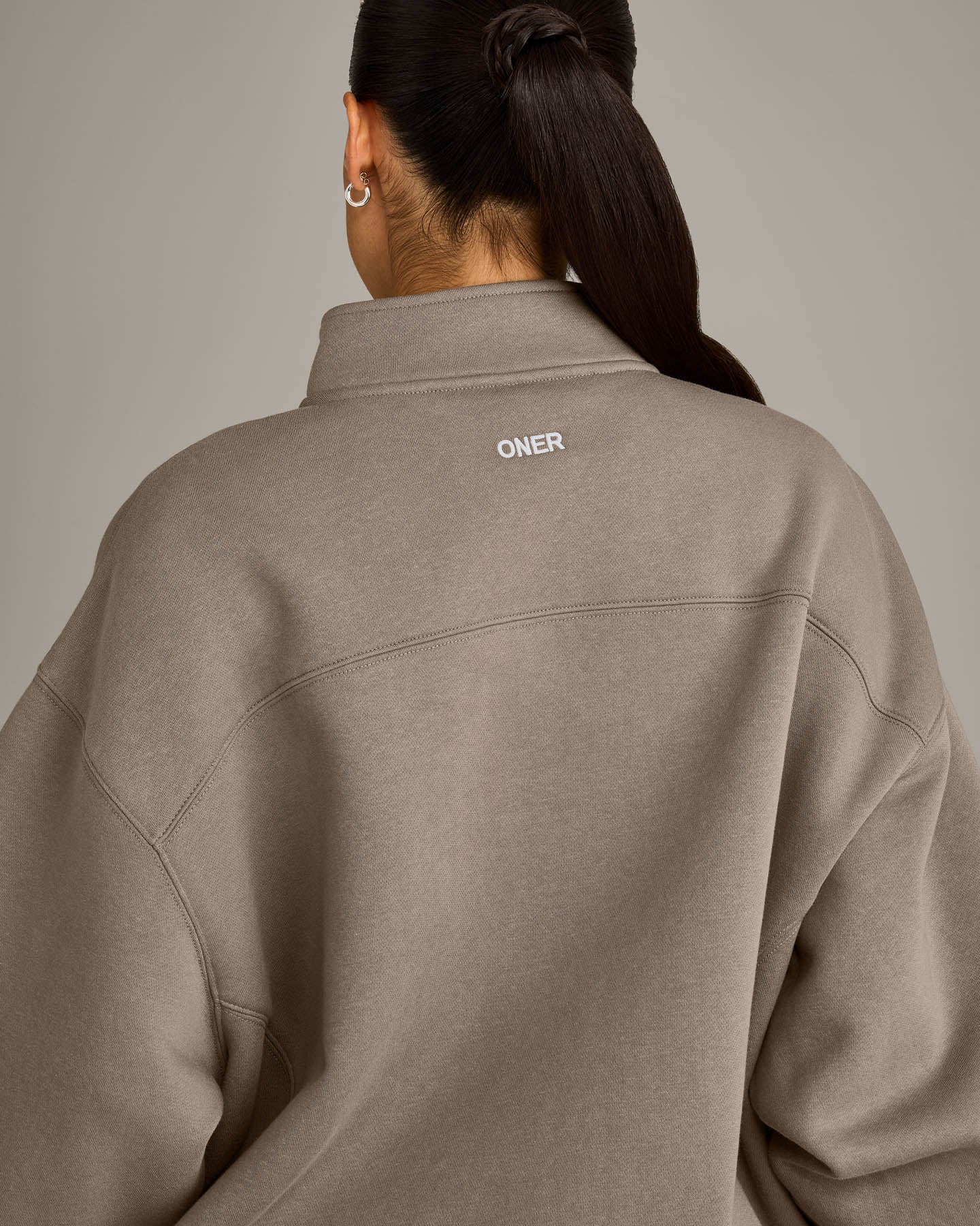 Foundations Cosy 1/4 Zip Sweatshirt | Minky - Image 4