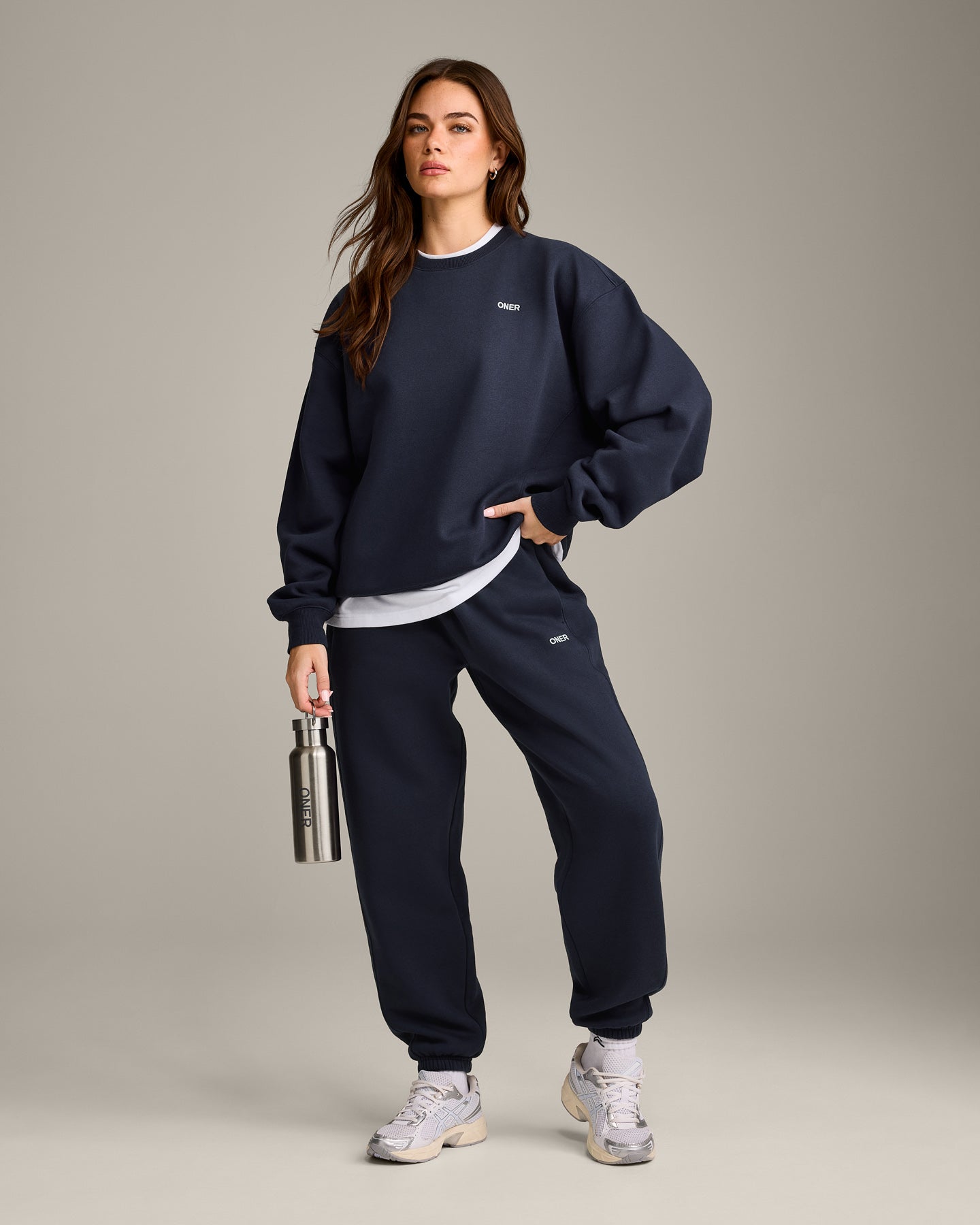 Foundations Cosy Crew Neck Sweatshirt | True Blue - Image 3