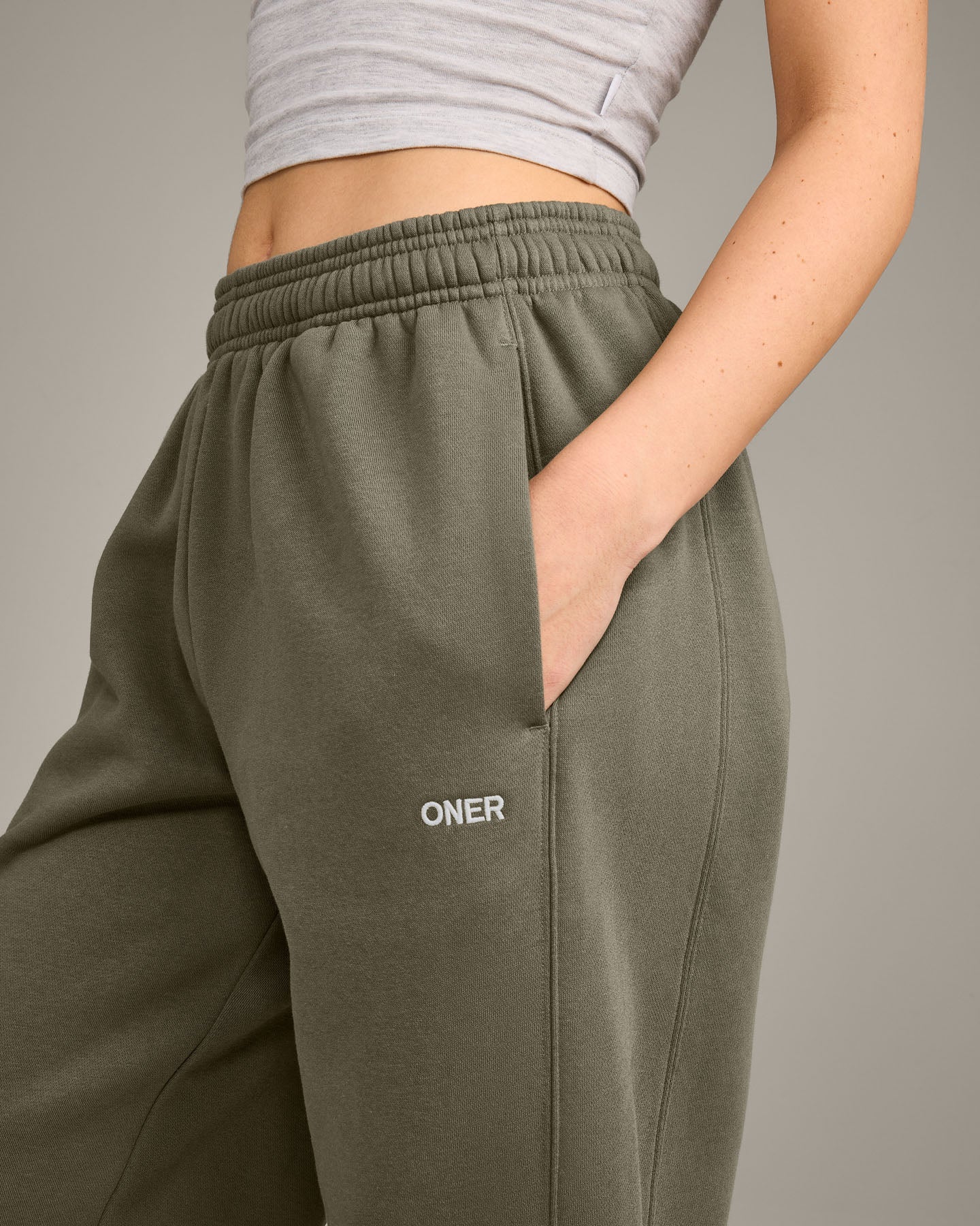 Alternative view of Foundations Cosy Joggers | Alpine Green
