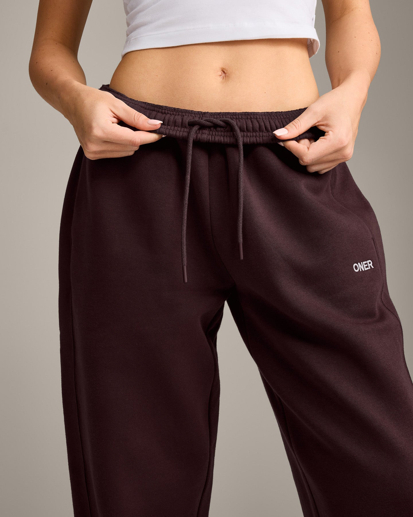 Foundations Cosy Joggers | Plum Brown - Image 6