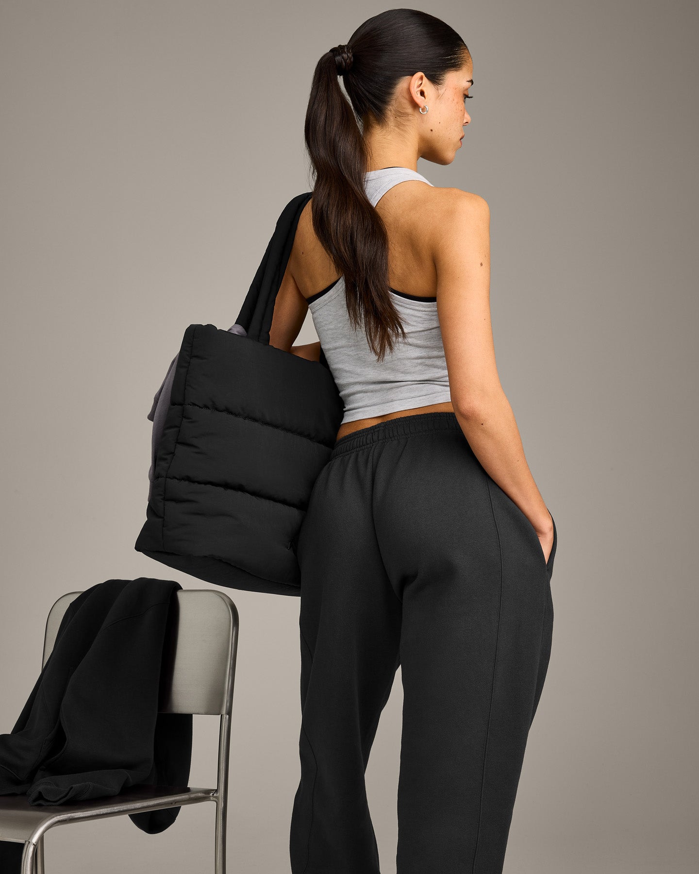Alternative view of Foundations Cosy Joggers | Soft Black