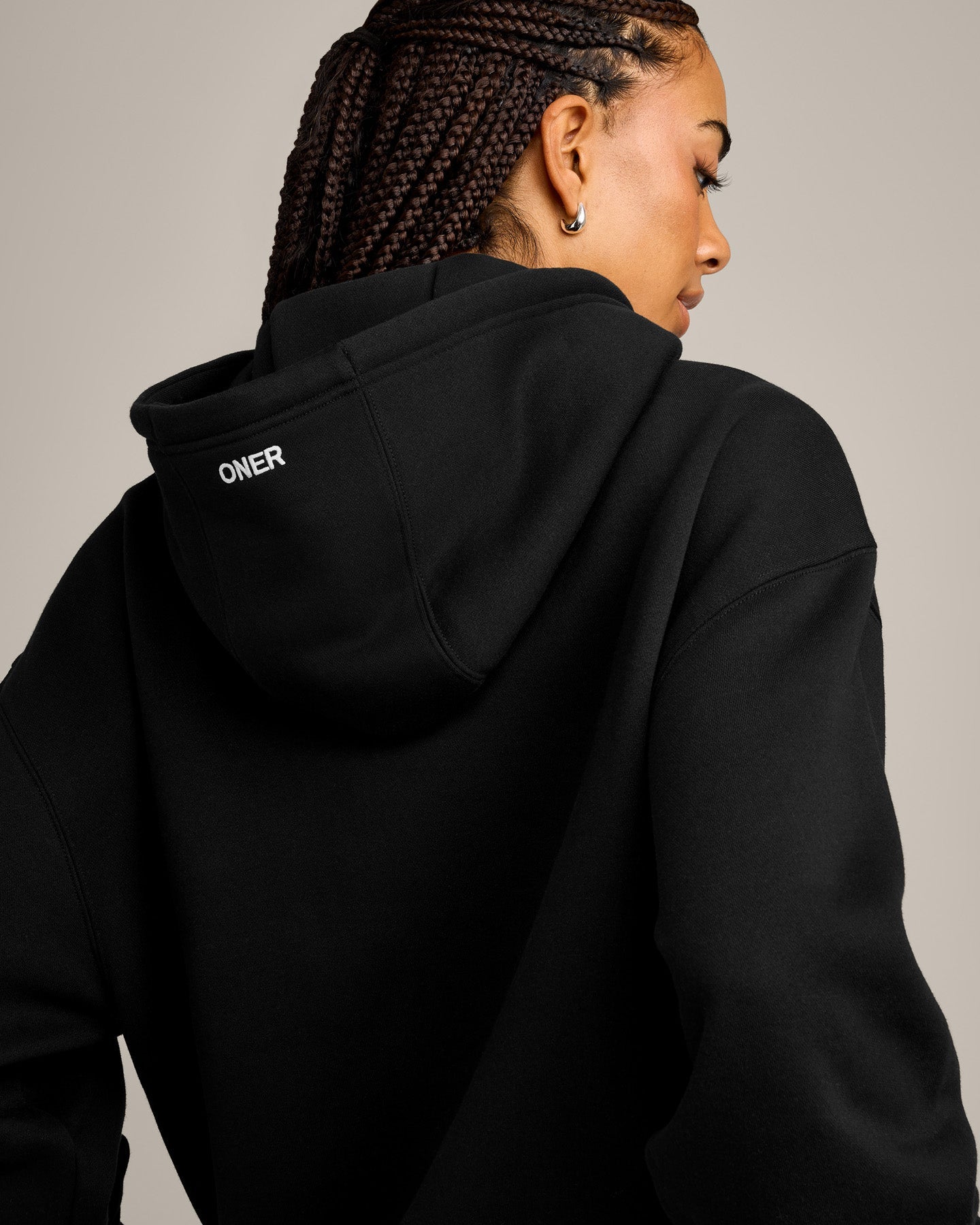 Foundations Cosy Hoodie | Black - Image 4