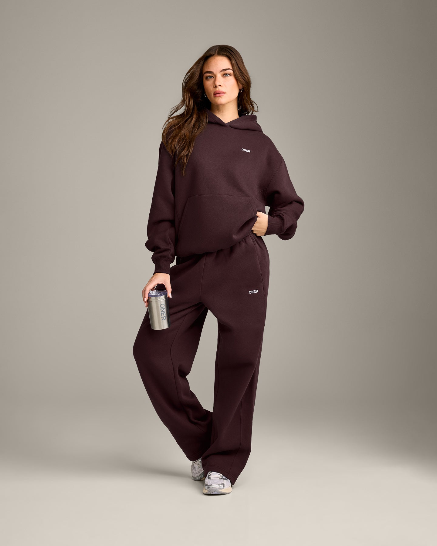 Foundations Cosy Hoodie | Plum Brown - Image 3