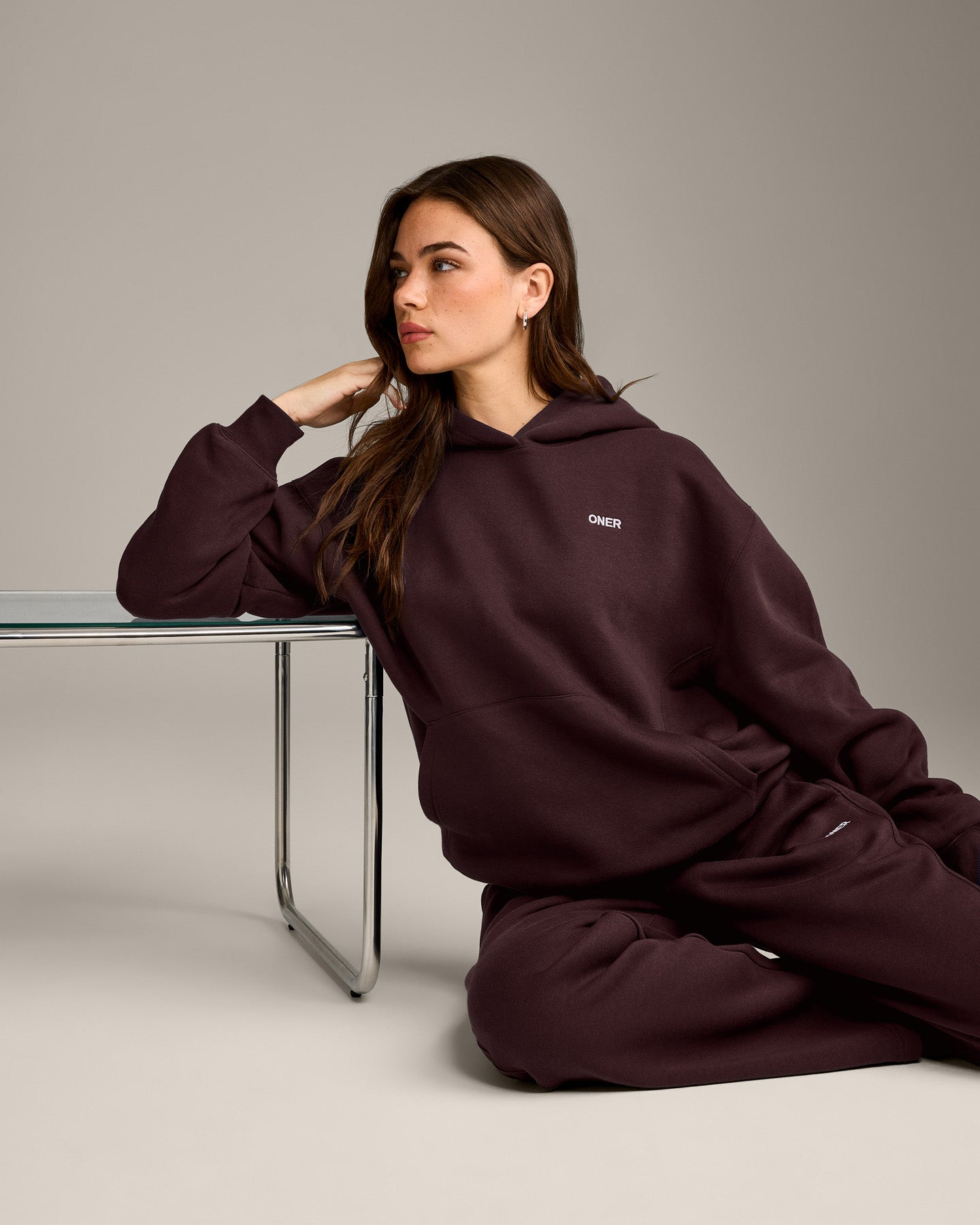 Foundations Cosy Hoodie | Plum Brown - Image 6