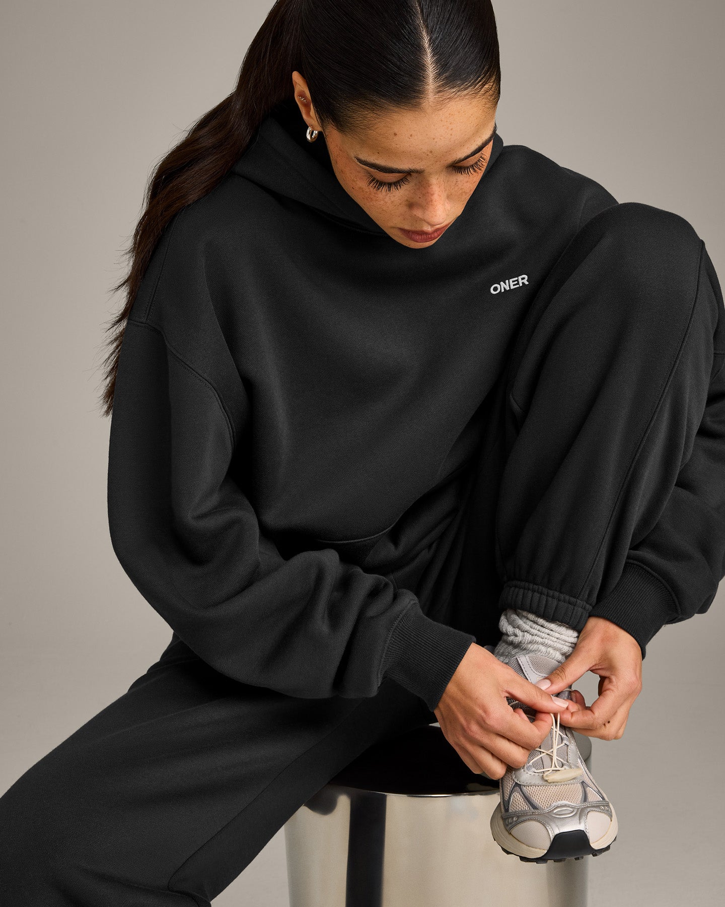 Foundations Cosy Hoodie | Soft Black - Image 5