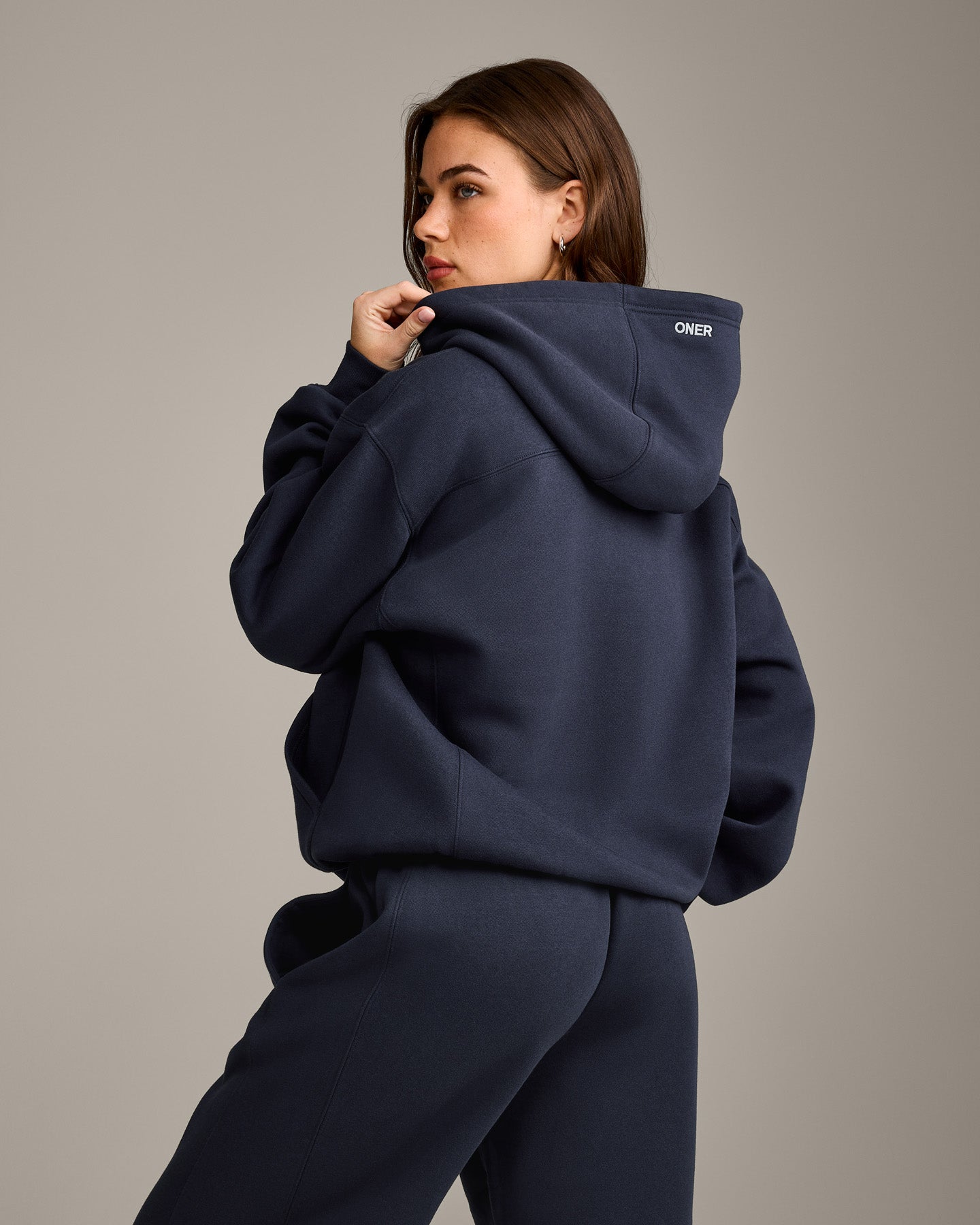 Alternative view of Foundations Cosy Hoodie | True Blue