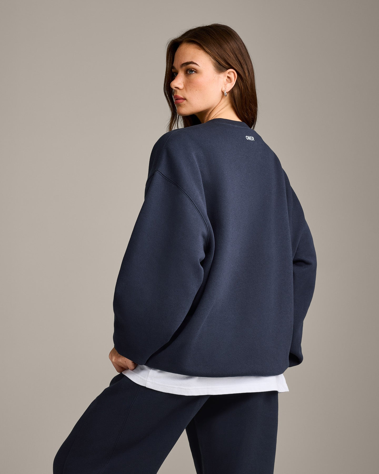 Alternative view of Foundations Cosy Oversized Sweatshirt | True Blue