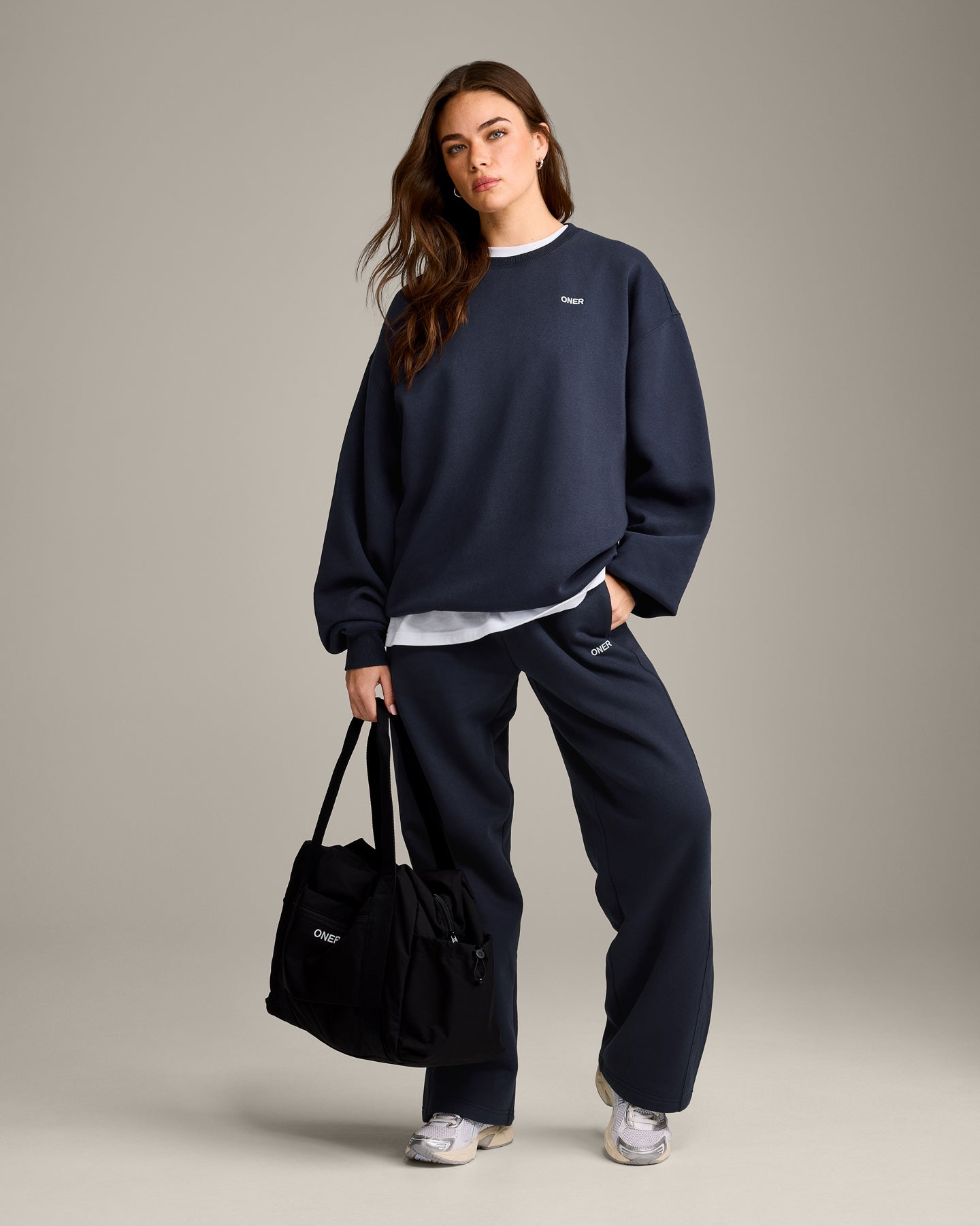 Foundations Cosy Oversized Sweatshirt | True Blue - Image 3