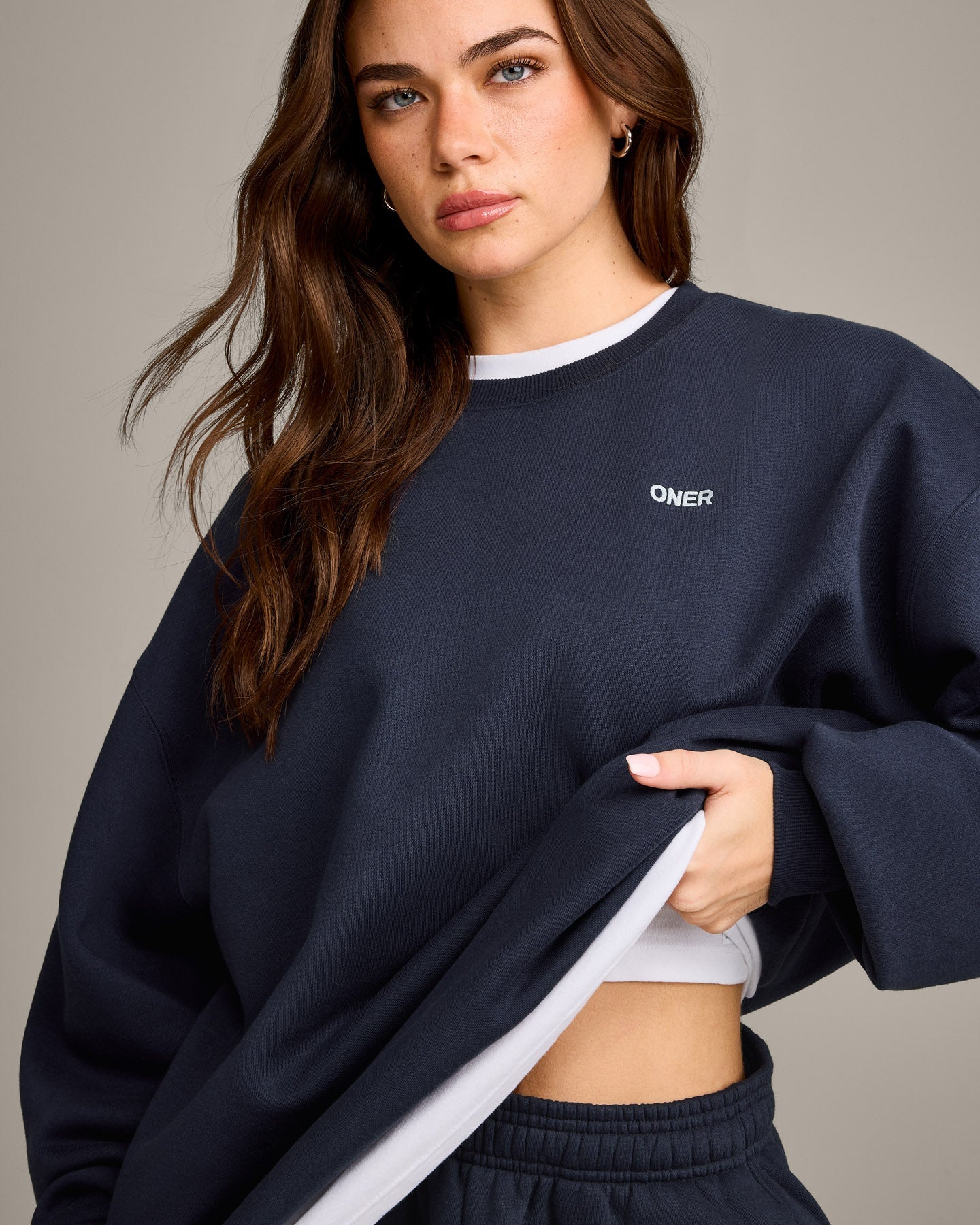Foundations Cosy Oversized Sweatshirt | True Blue - Image 5