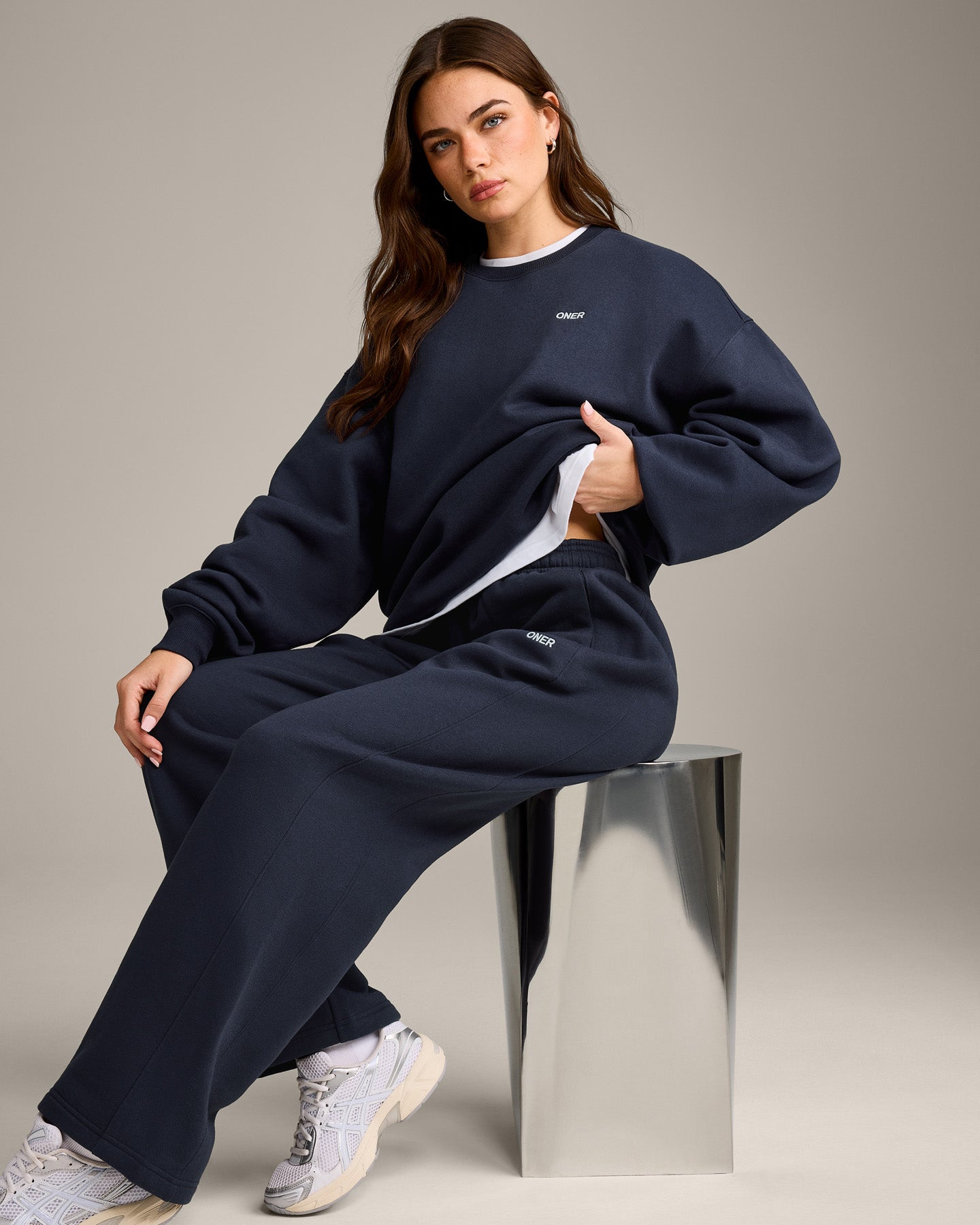 Foundations Cosy Oversized Sweatshirt | True Blue - Image 6