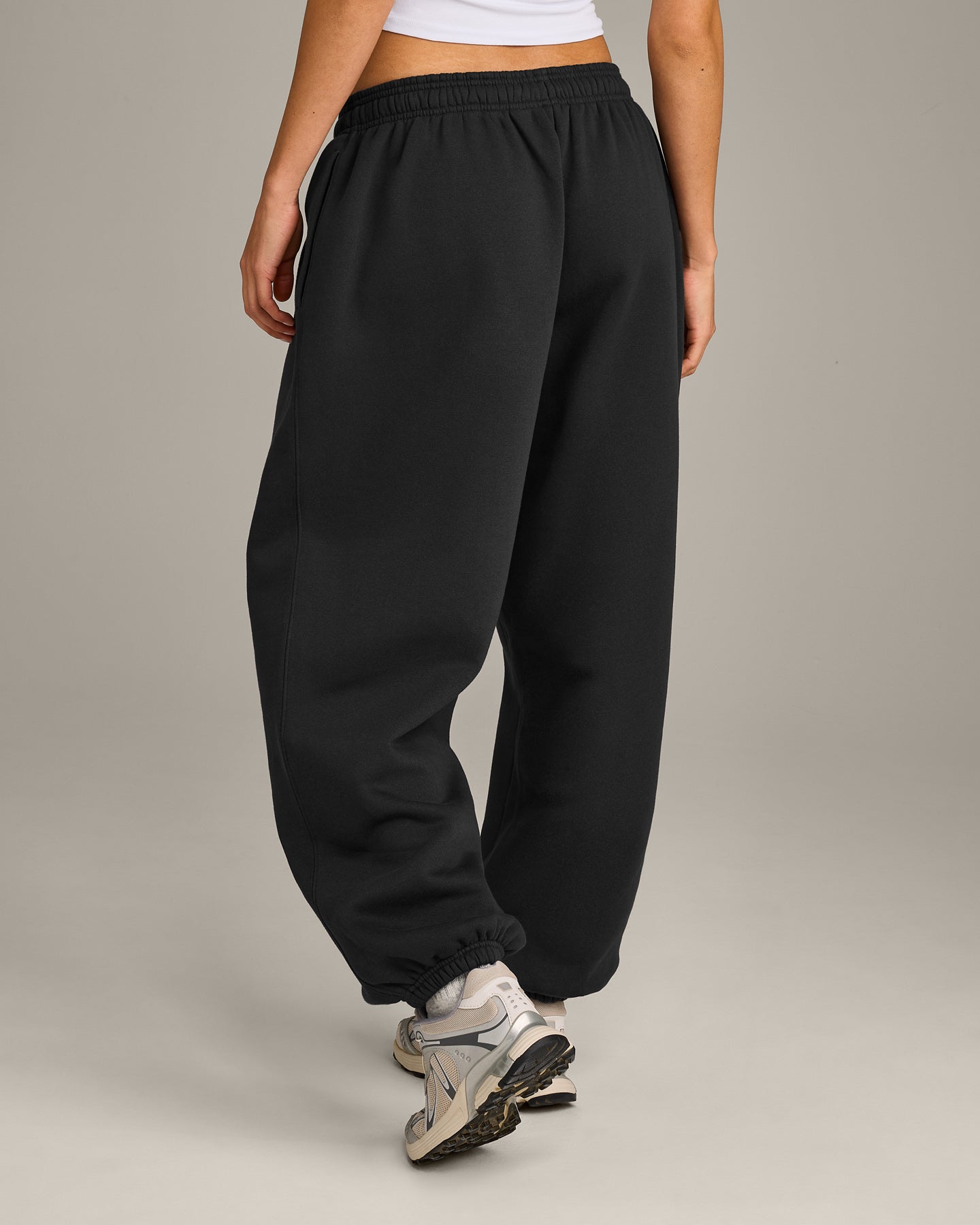 Alternative view of Foundations Cosy Oversized Joggers | Soft Black