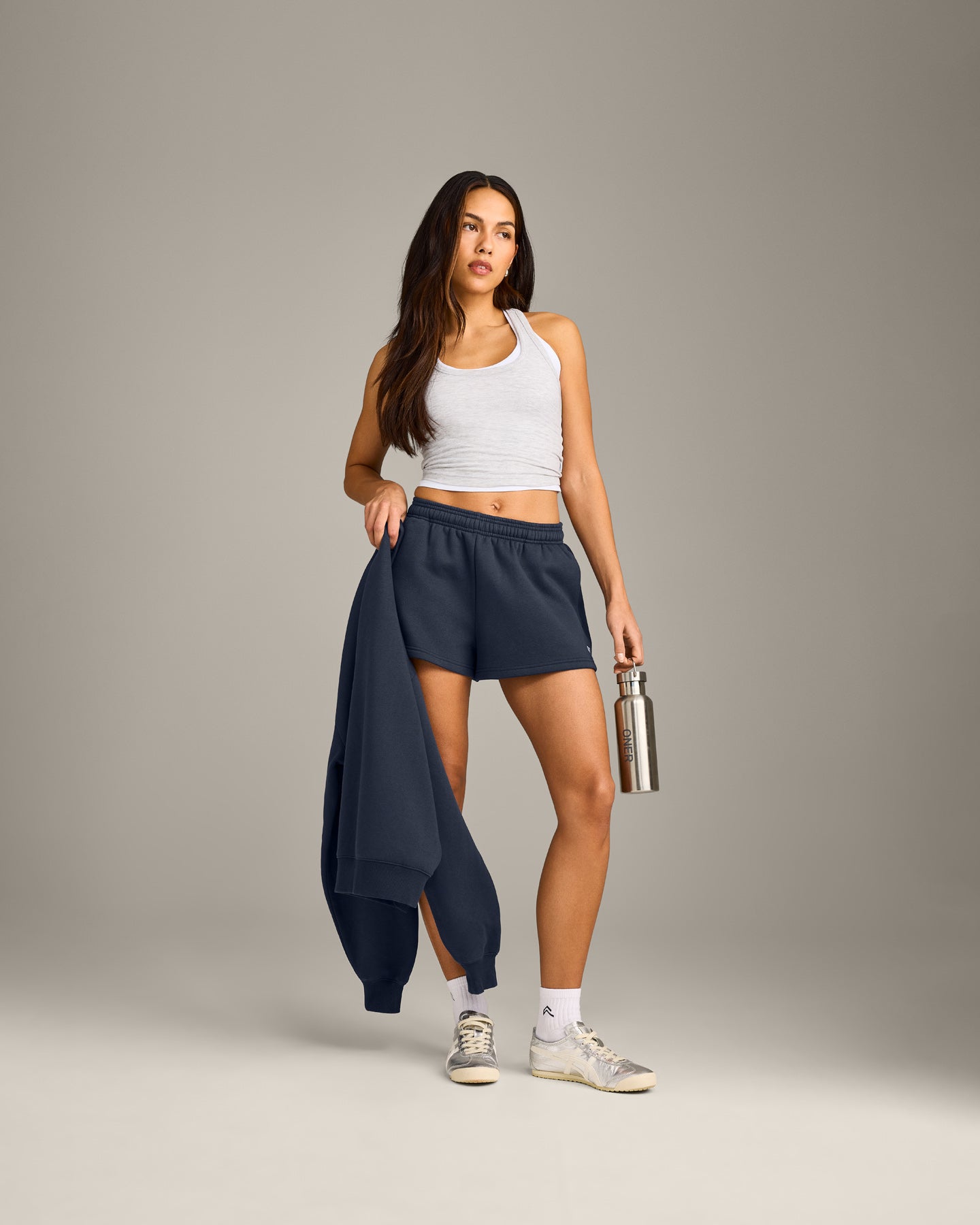 Foundations Cosy Oversized Shorts | True Blue - Image 3