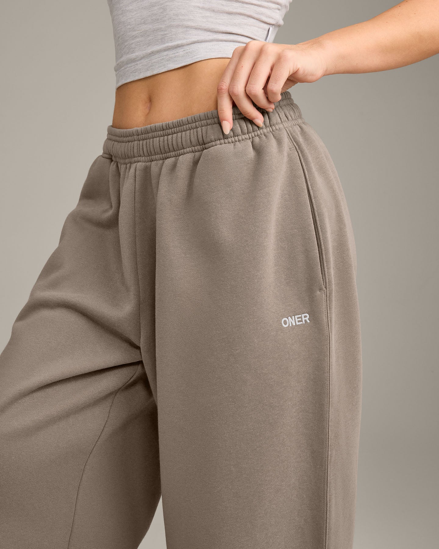 Alternative view of Foundations Cosy Oversized Straight Leg Joggers | Minky