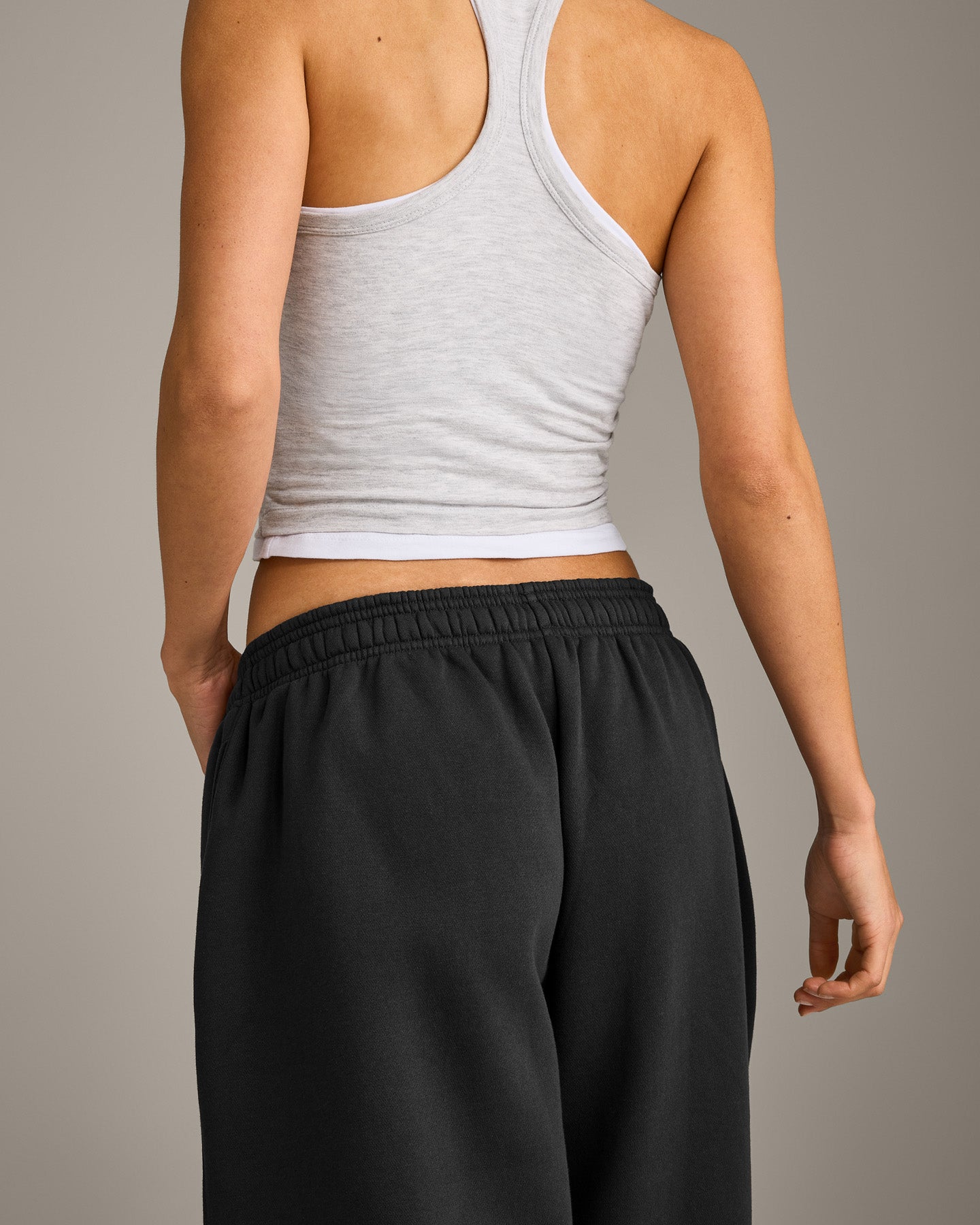 Foundations Cosy Oversized Straight Leg Joggers | Soft Black - Image 6
