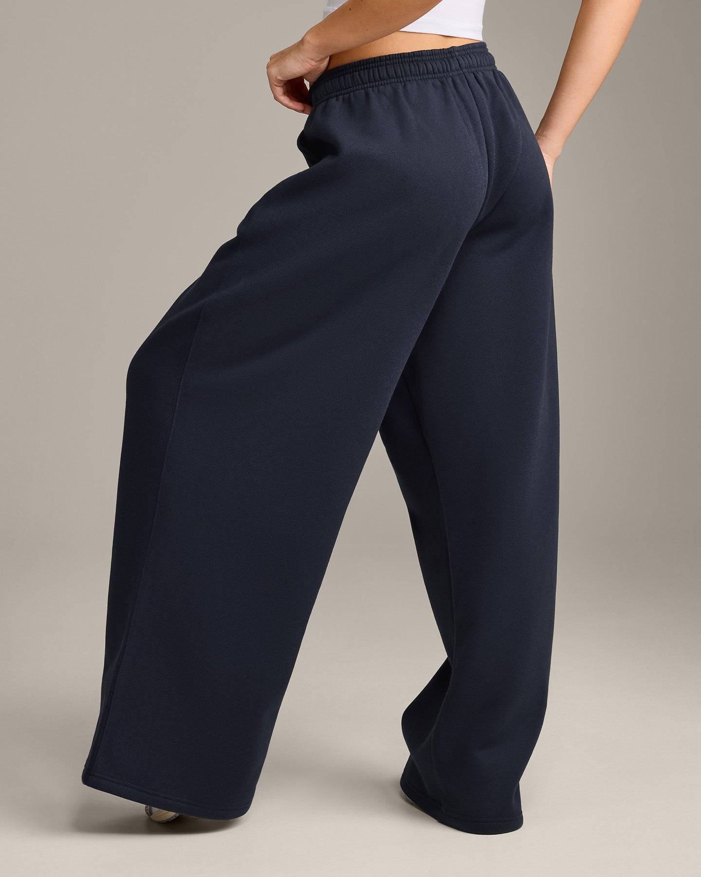 Alternative view of Foundations Cosy Oversized Straight Leg Joggers | True Blue