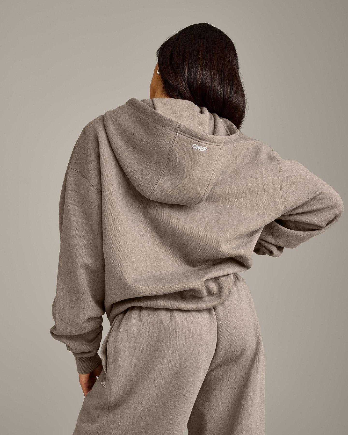 Alternative view of Foundations Cosy Oversized Zip Through Hoodie | Minky