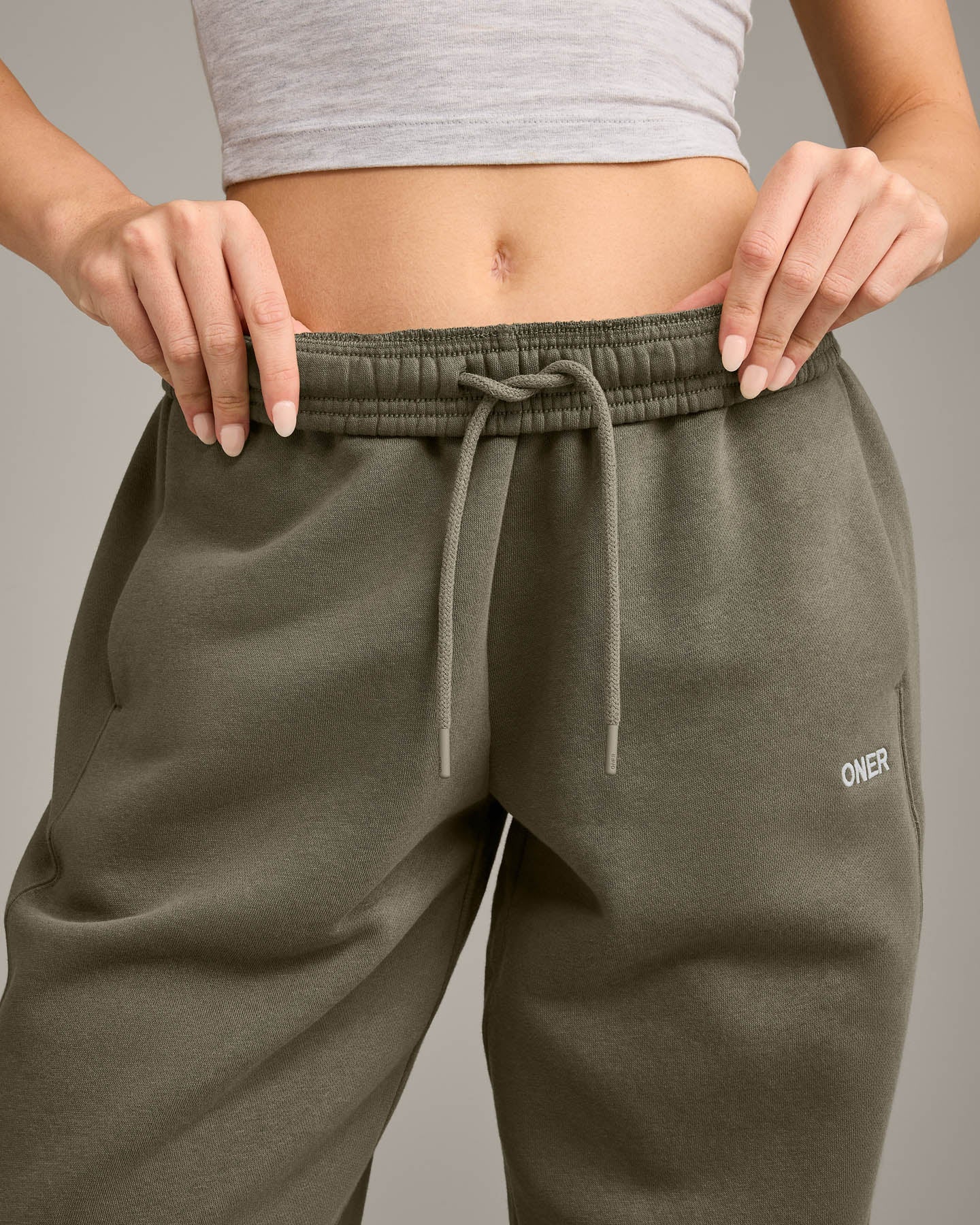 Foundations Cosy Straight Leg Joggers | Alpine Green - Image 6
