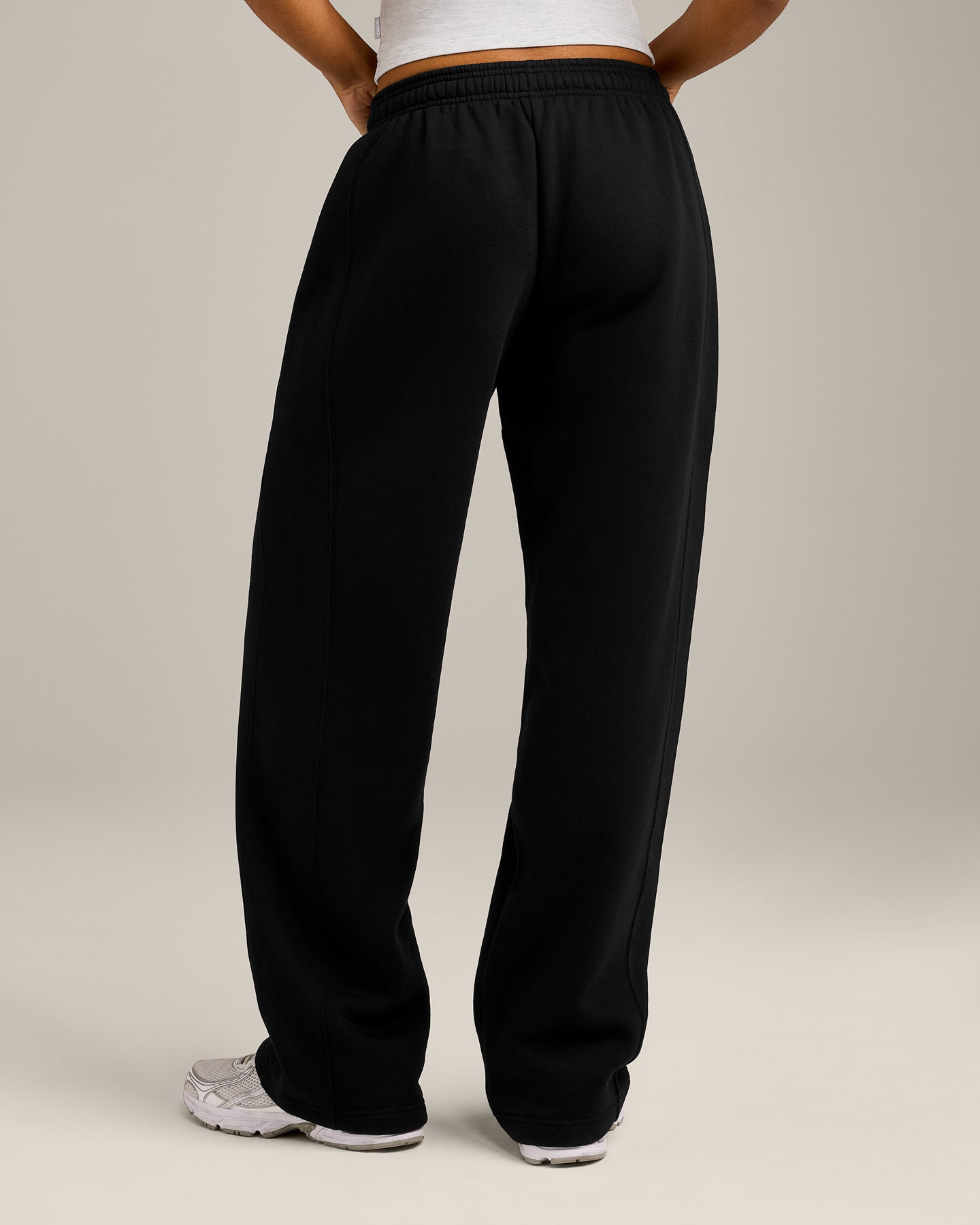 Alternative view of Foundations Cosy Straight Leg Joggers | Black