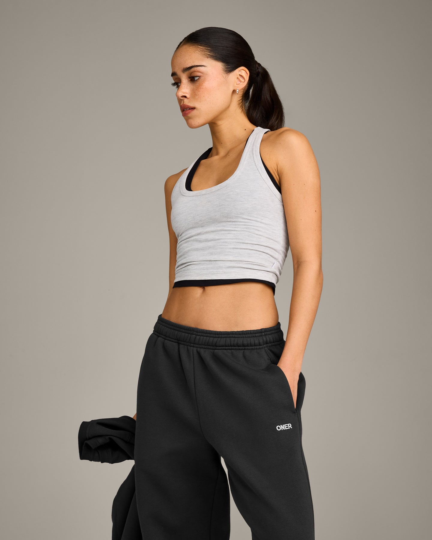 Alternative view of Foundations Cosy Straight Leg Joggers | Soft Black