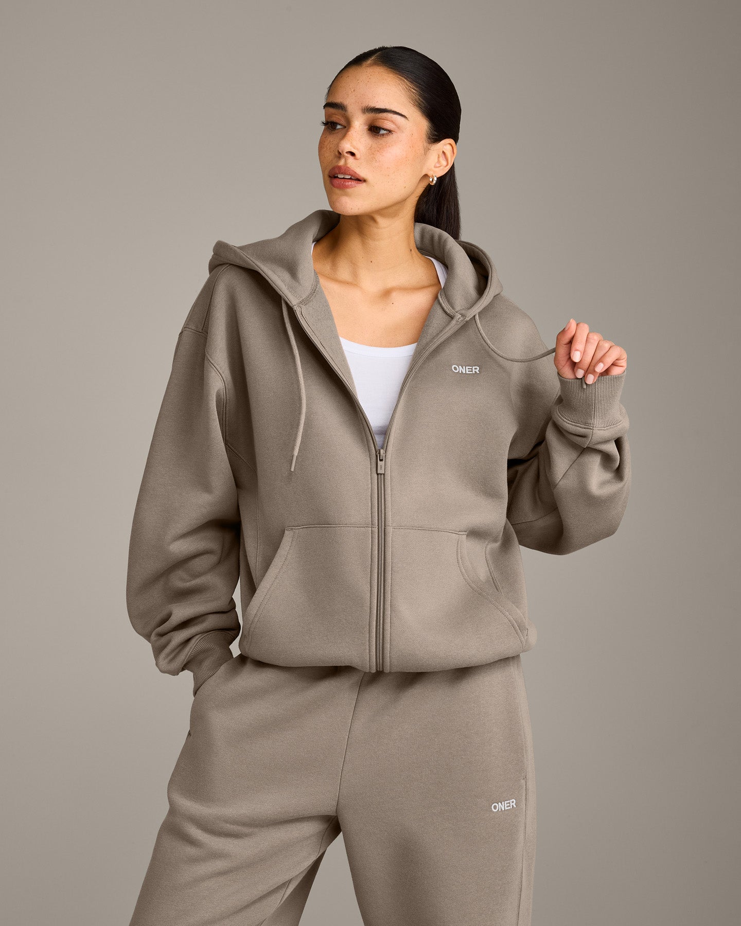 Foundations Cosy Zip Through Hoodie | Minky