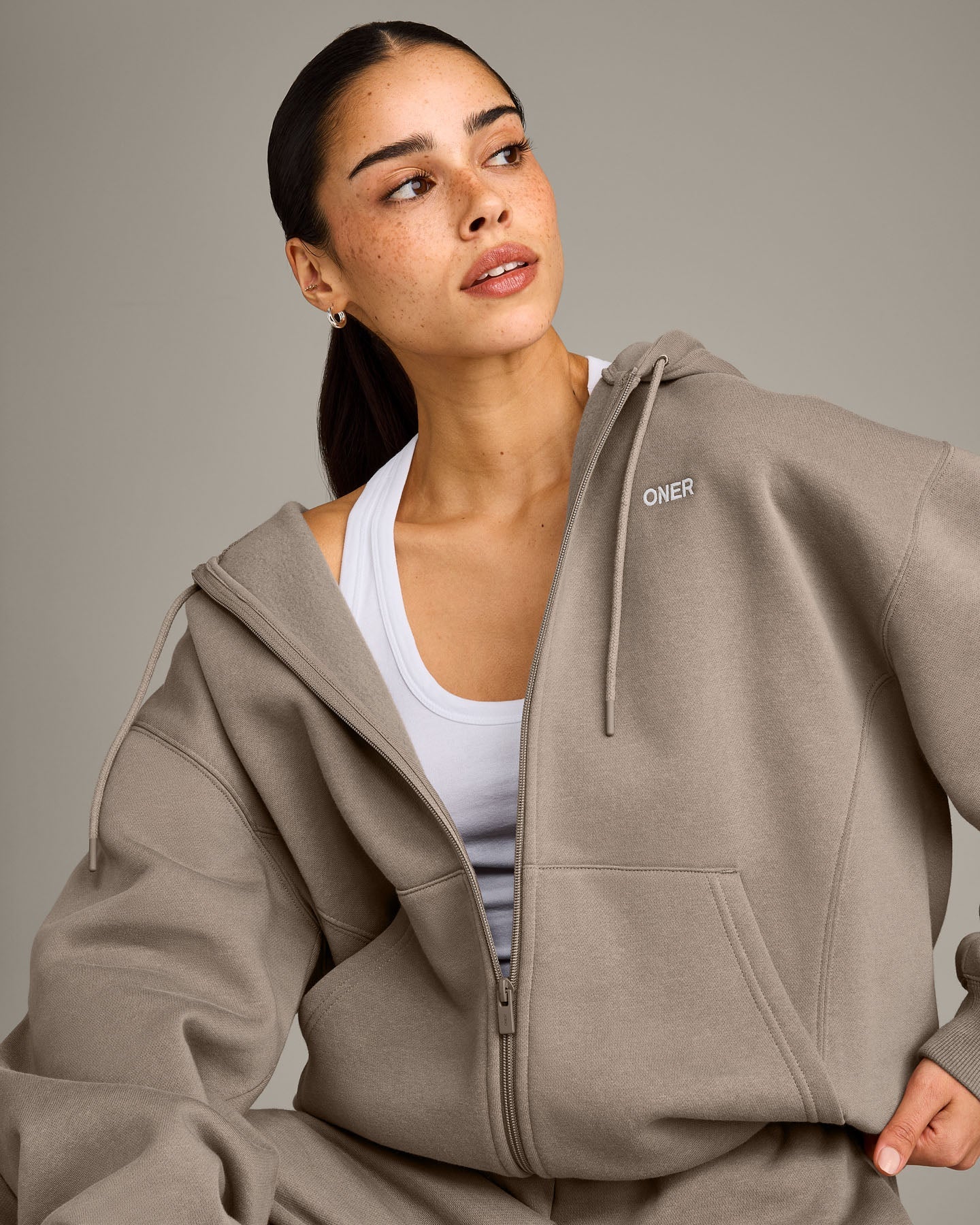 Foundations Cosy Zip Through Hoodie | Minky - Image 6