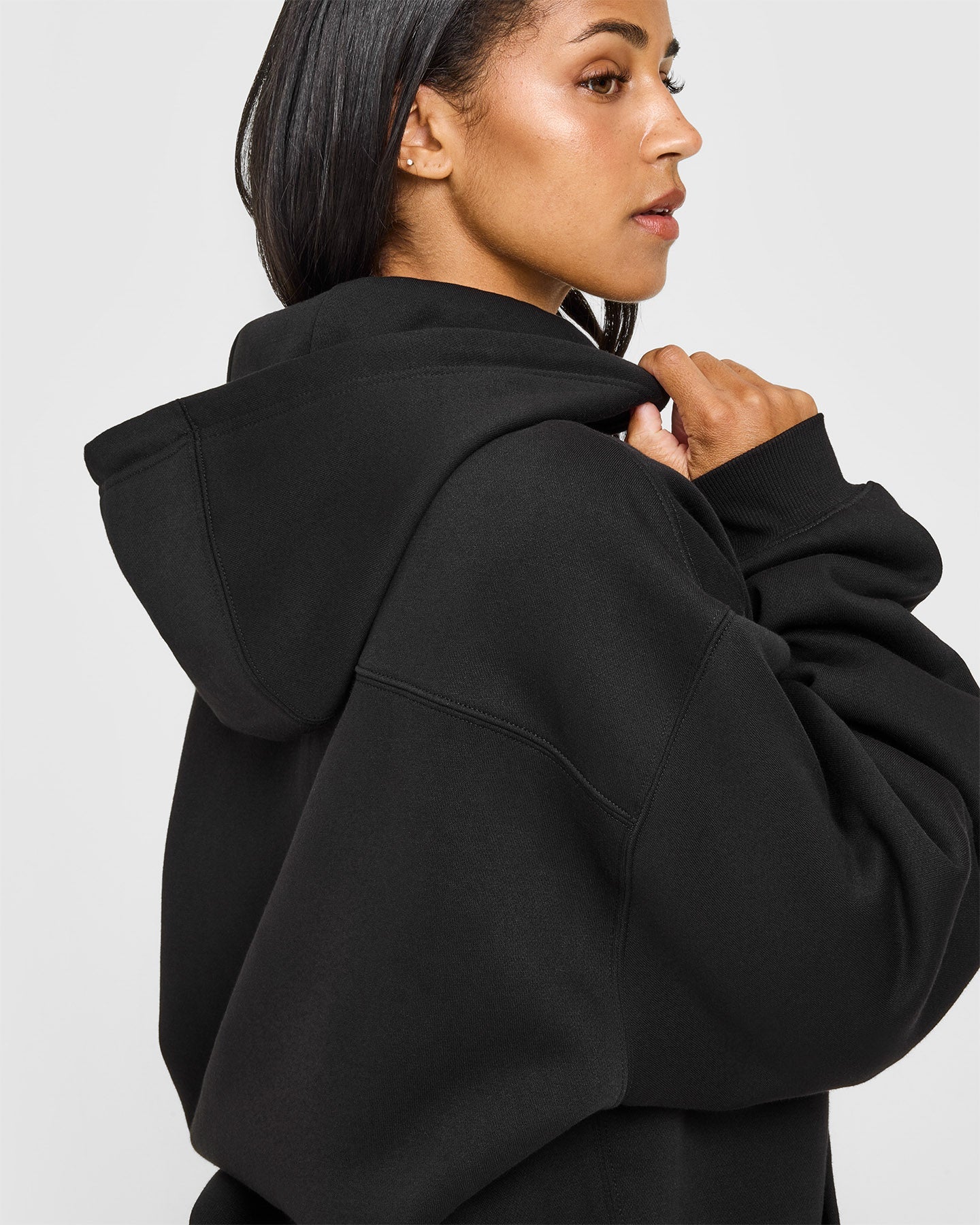 Foundations Oversized Hoodie | Black - Image 5