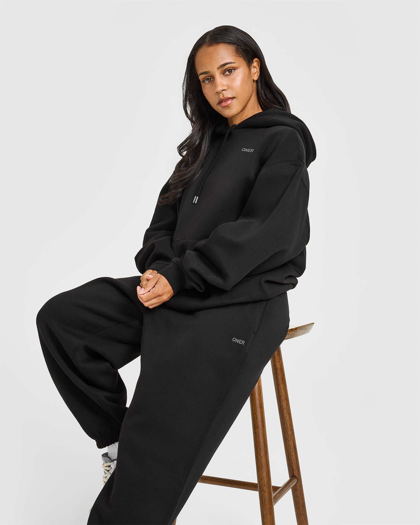 Foundations Oversized Hoodie | Black - Image 6