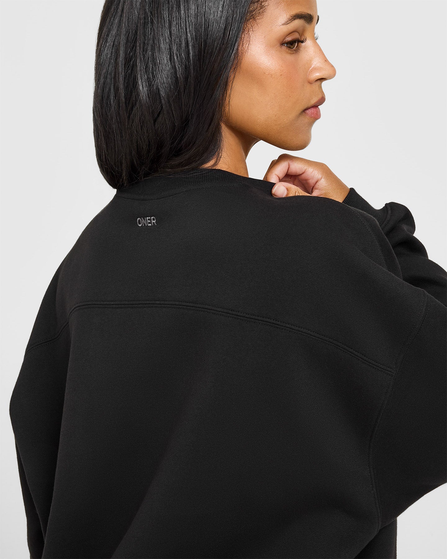 Foundations Oversized Sweatshirt | Black - Image 5