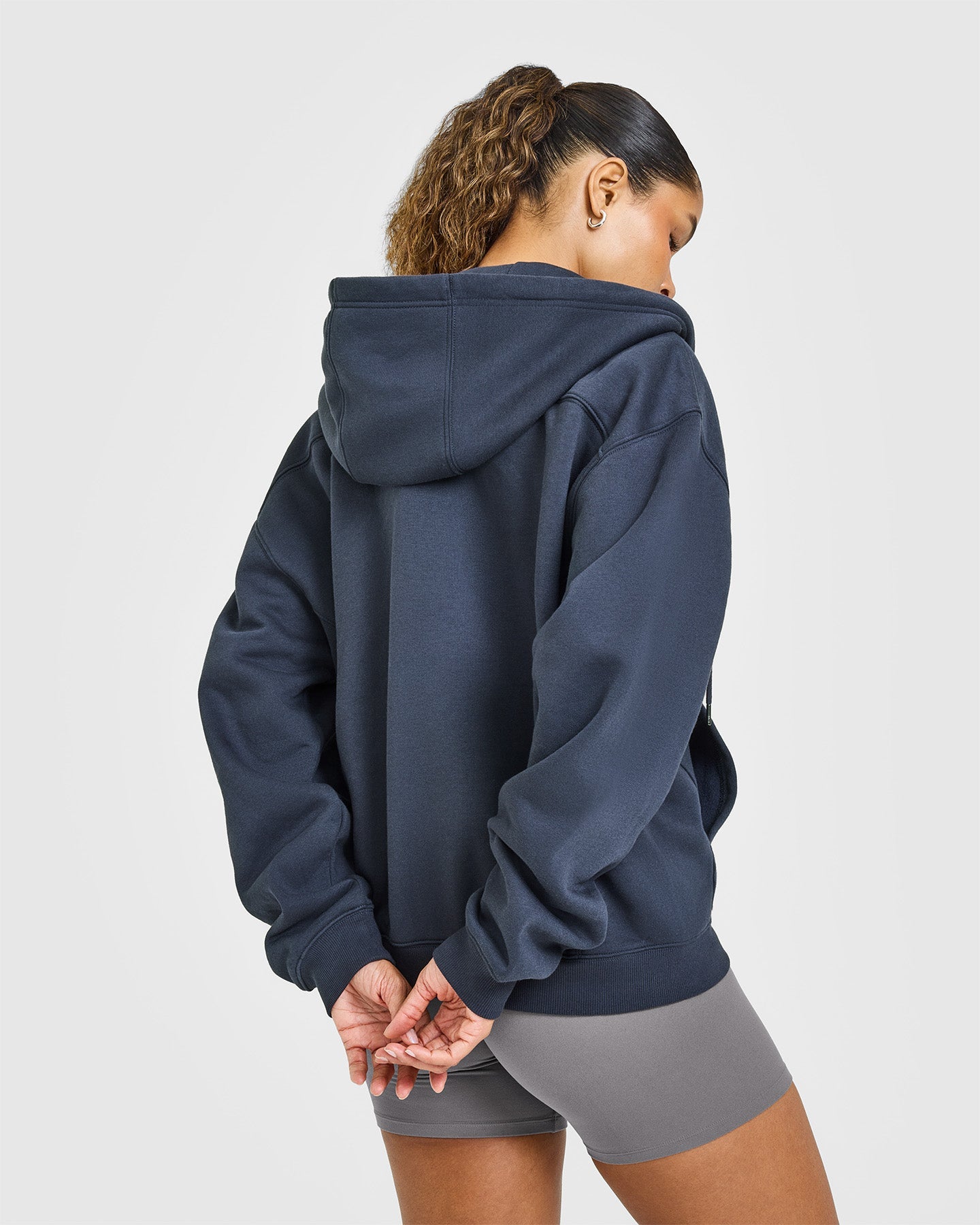 Foundations Zip Through Hoodie | True Blue - Image 4