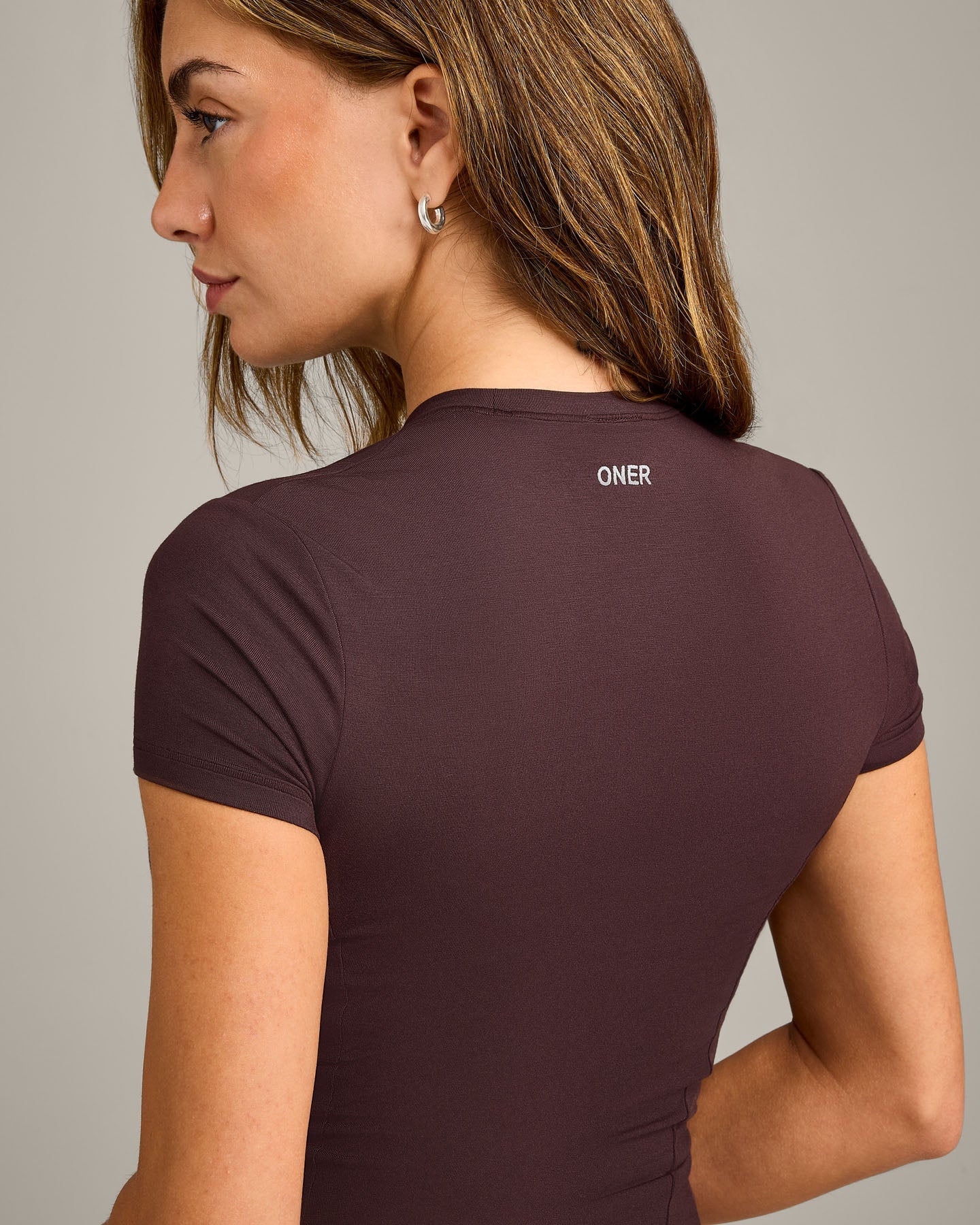 Mellow Motion Crew Neck Top | Plum Brown - Image 4