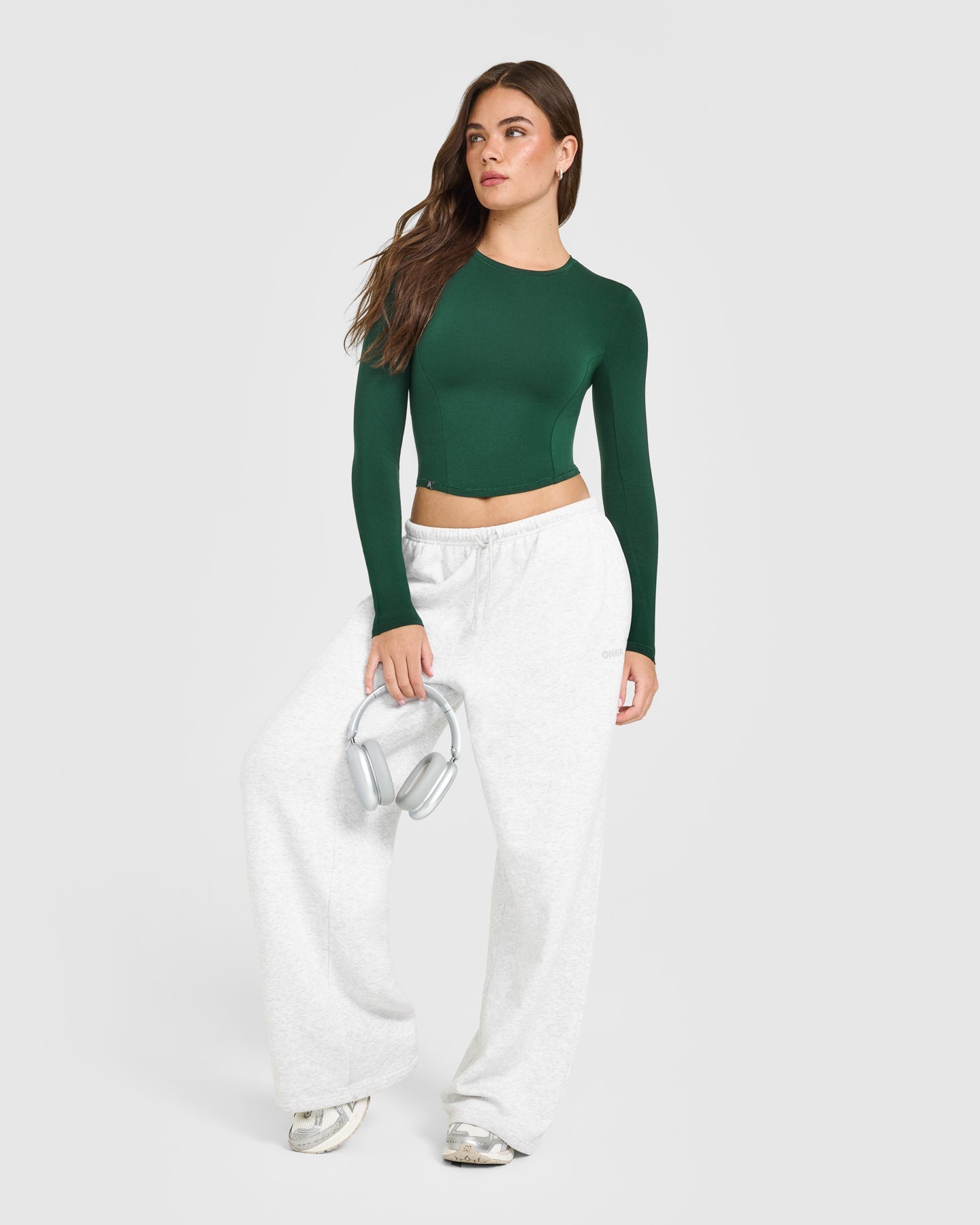 Mellow Soft Mid Long Sleeve Top | Racing Green - Image 3